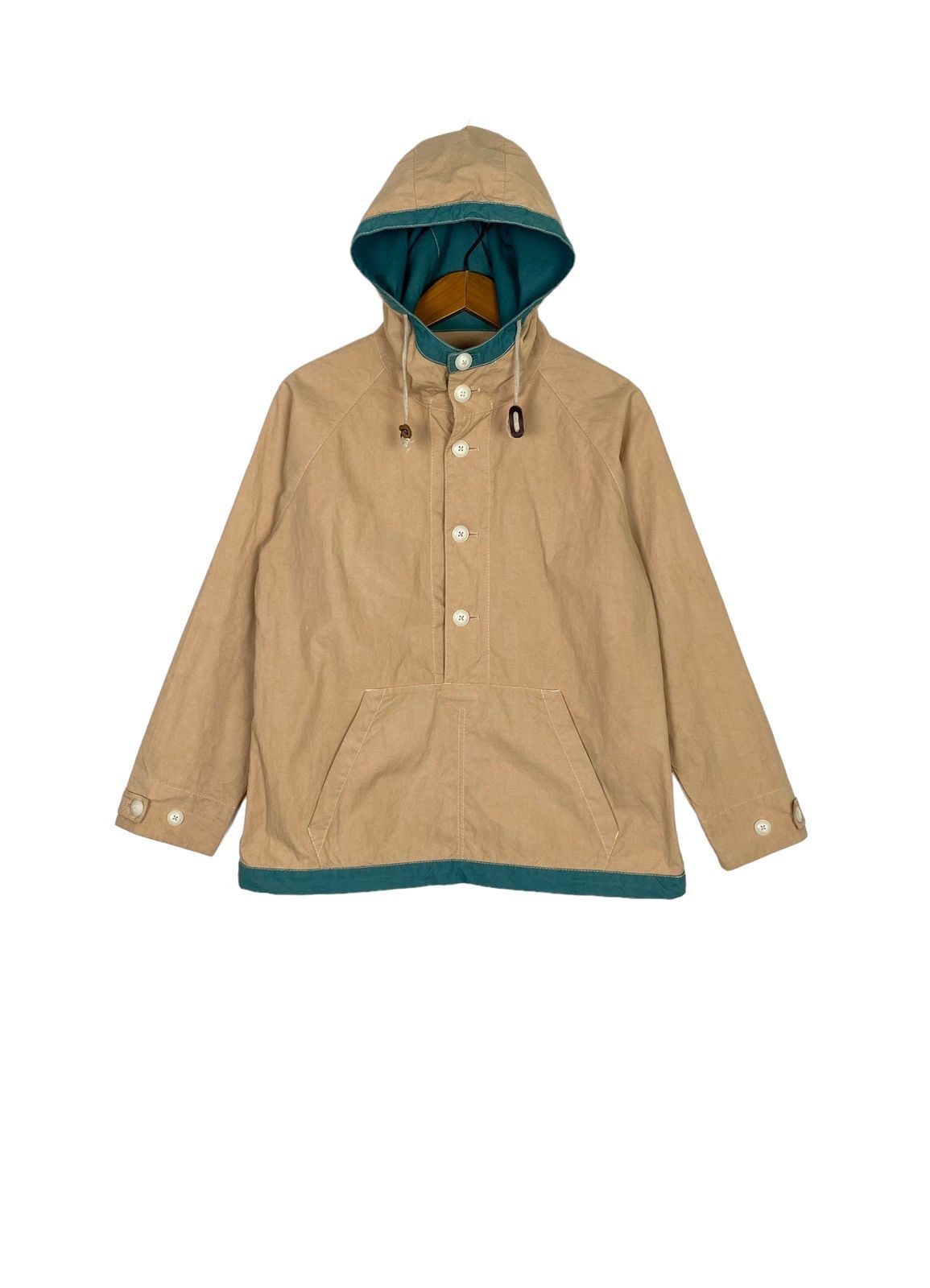 Japanese Brand Rare‼️ Kaiseidou-honpo Hoodie Half Button Jacket Made Japan Size US M / EU 48-50 / 2 - 1 Thumbnail