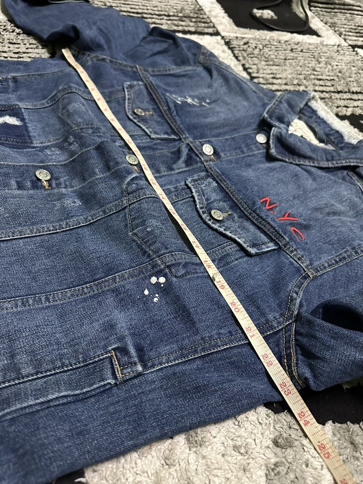 H&M × L.O.G.G. H&M trucker denim jacket Size US L / EU 52-54 / 3 - 5 Thumbnail