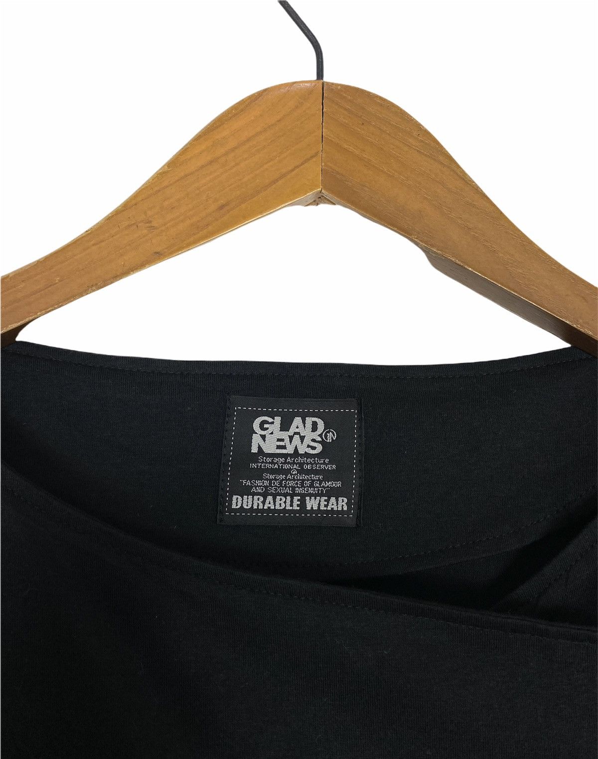 Japanese Brand Rare‼️ Glad News Shirt Gothic/Punk Fashion (Women Size) Size ONE SIZE - 2 Thumbnail
