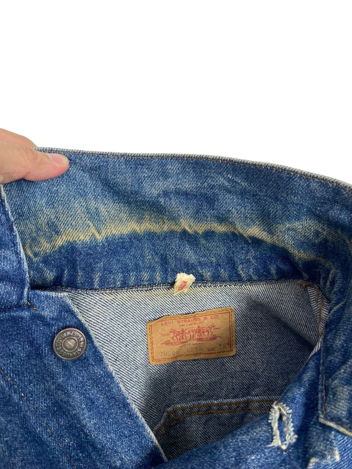 Levi's Rare‼️ Vintage Levi’s Denim Trucker Jacket Button 627 Size US S / EU 44-46 / 1 - 10 Thumbnail