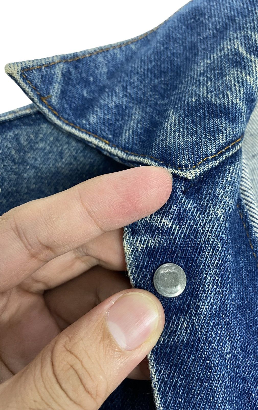 Levi's Rare‼️ Vintage Levi’s Denim Trucker Jacket Button 627 Size US S / EU 44-46 / 1 - 9 Thumbnail