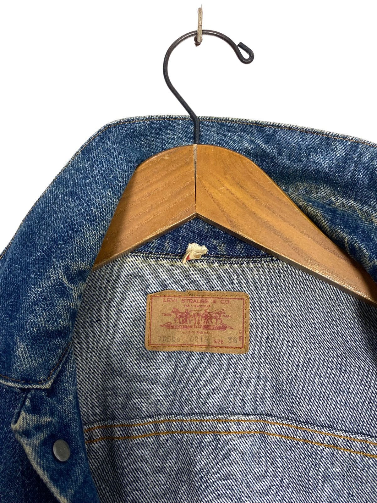 Levi's Rare‼️ Vintage Levi’s Denim Trucker Jacket Button 627 Size US S / EU 44-46 / 1 - 5 Thumbnail