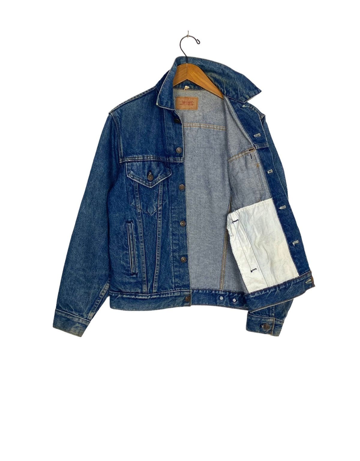 Levi's Rare‼️ Vintage Levi’s Denim Trucker Jacket Button 627 Size US S / EU 44-46 / 1 - 2 Thumbnail