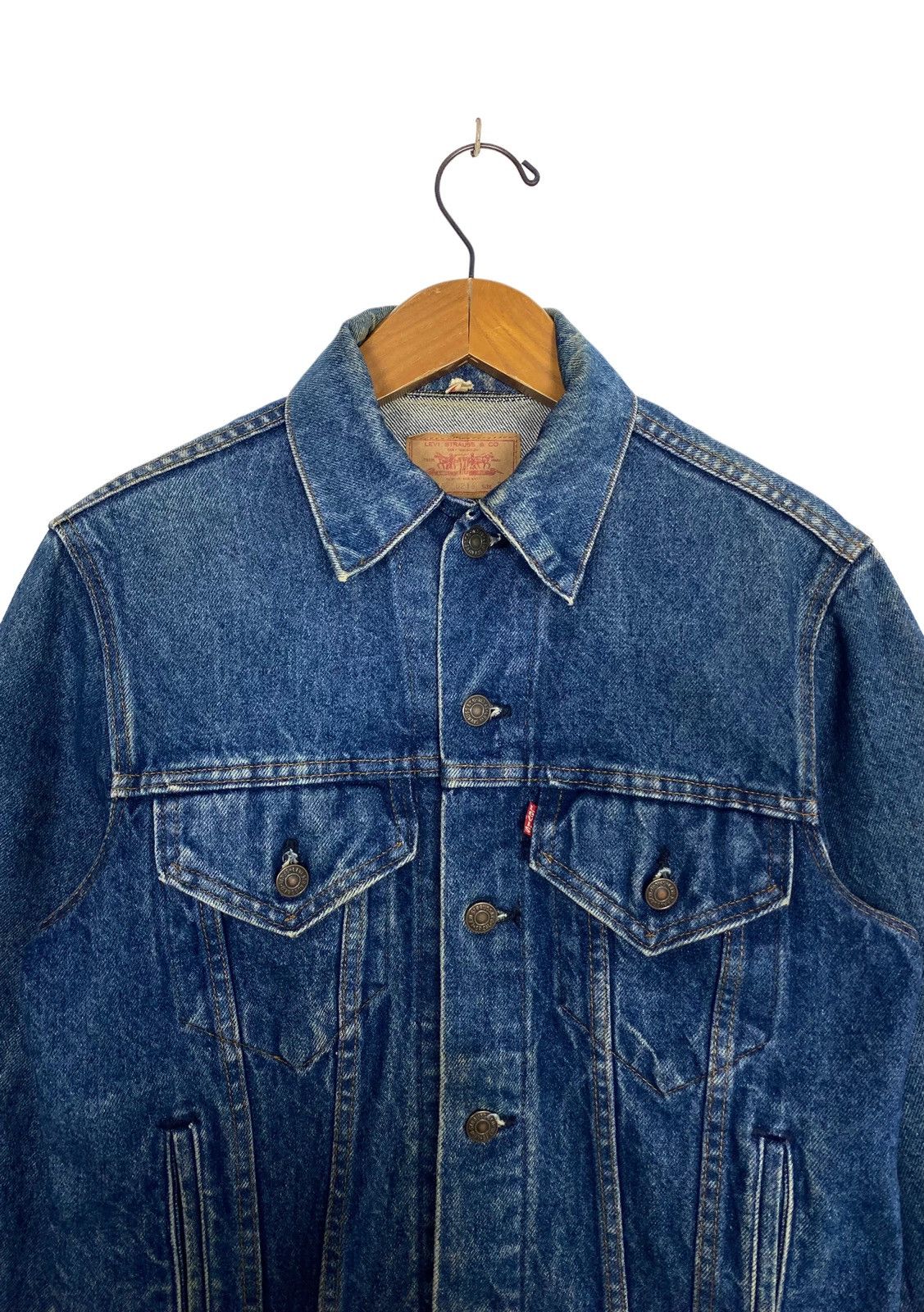Levi's Rare‼️ Vintage Levi’s Denim Trucker Jacket Button 627 Size US S / EU 44-46 / 1 - 3 Thumbnail