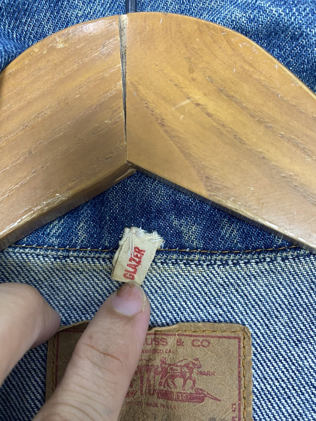 Levi's Rare‼️ Vintage Levi’s Denim Trucker Jacket Button 627 Size US S / EU 44-46 / 1 - 6 Thumbnail