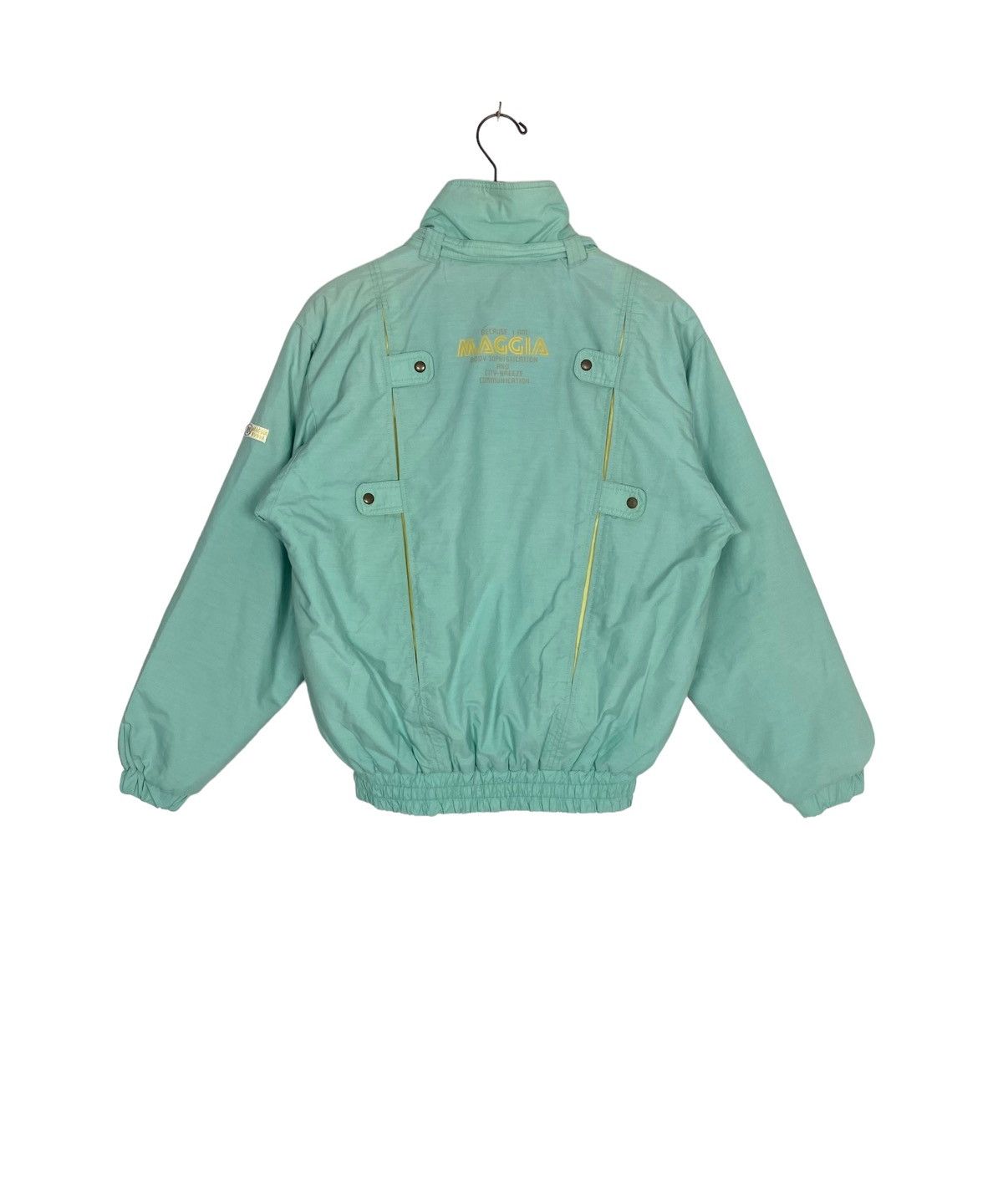 Japanese Brand Rare‼️ Vintage Maglificio Maggia Biella Tennis Bomber Jacket Size M / US 6-8 / IT 42-44 - 4 Thumbnail