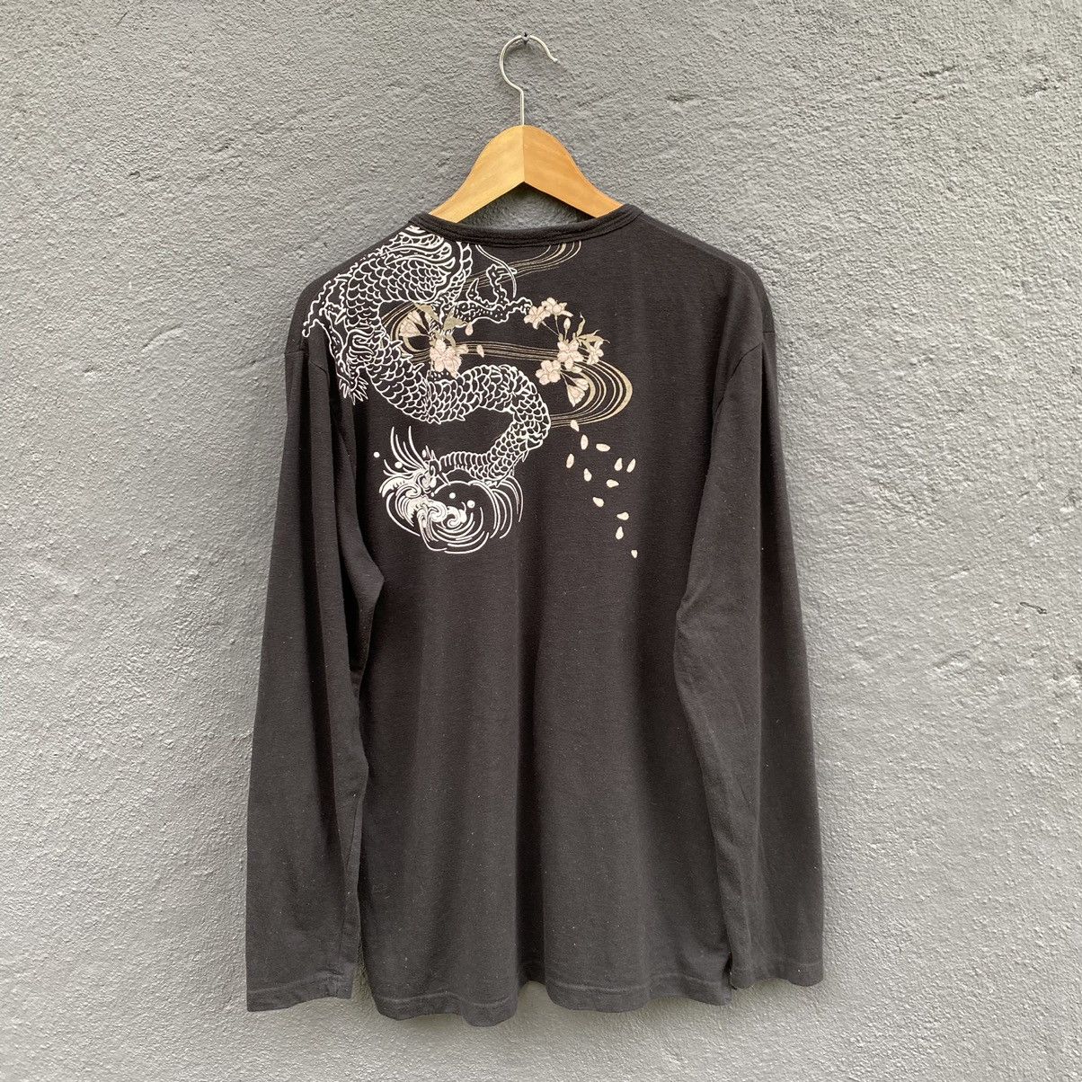 Japanese Brand Vintage Japanese Traditional Koi Fish Dragon ERD GRUNGE TEE Size US XL / EU 56 / 4 - 2 Thumbnail