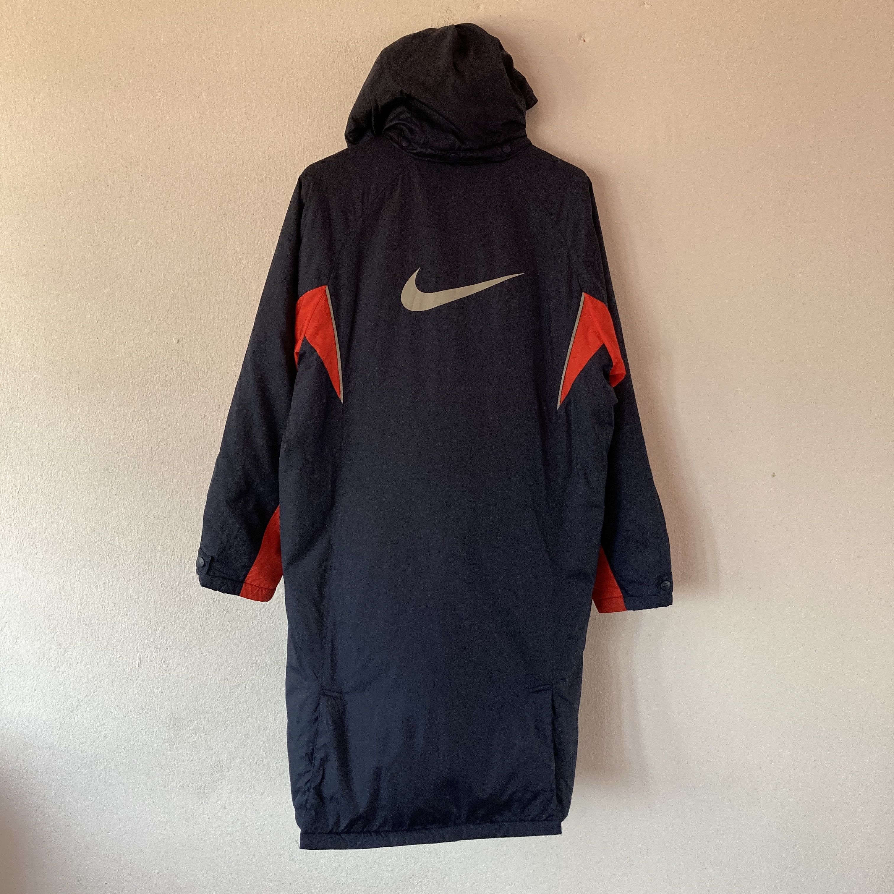Nike 🔥LAST PRICE🔥 NIKE SWOOSH LONG JACKET ADJUSTABLE HOODIE Size US L / EU 52-54 / 3 - 8 Thumbnail