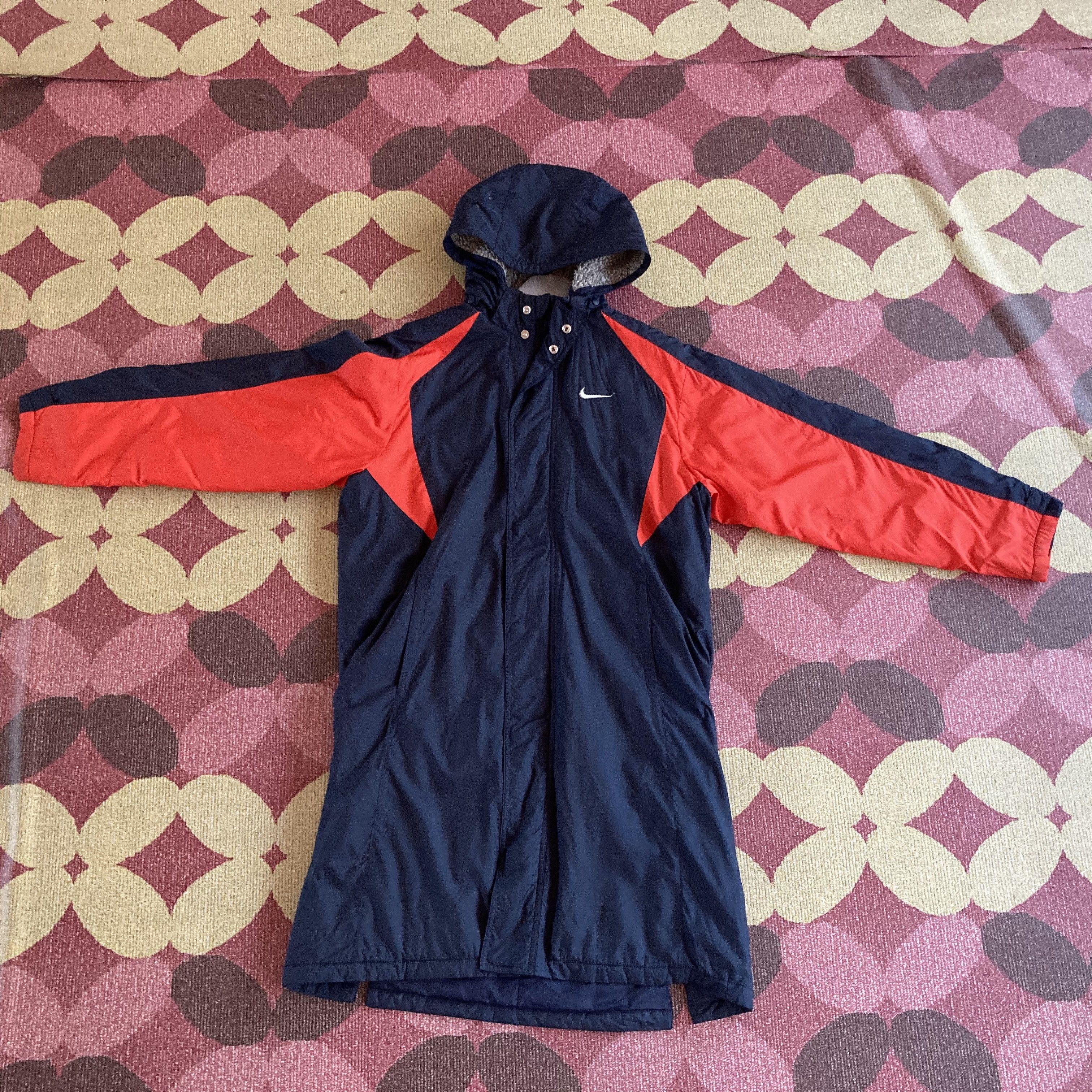 Nike 🔥LAST PRICE🔥 NIKE SWOOSH LONG JACKET ADJUSTABLE HOODIE Size US L / EU 52-54 / 3 - 2 Thumbnail