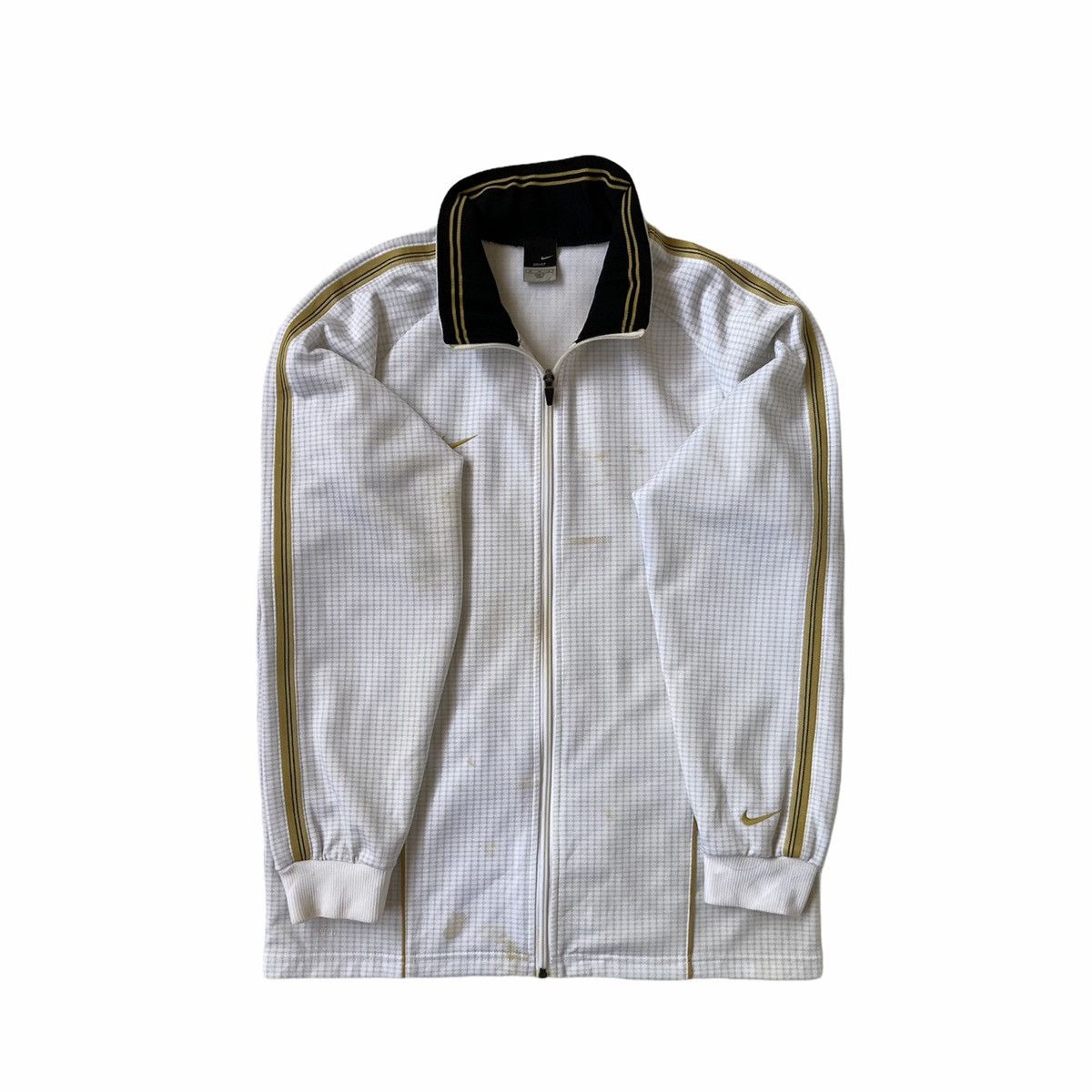 Nike 🔥LAST PRICE🔥 Vintage Nike Tracking Jacket Yellow Stripes Size US M / EU 48-50 / 2 - 1 Thumbnail