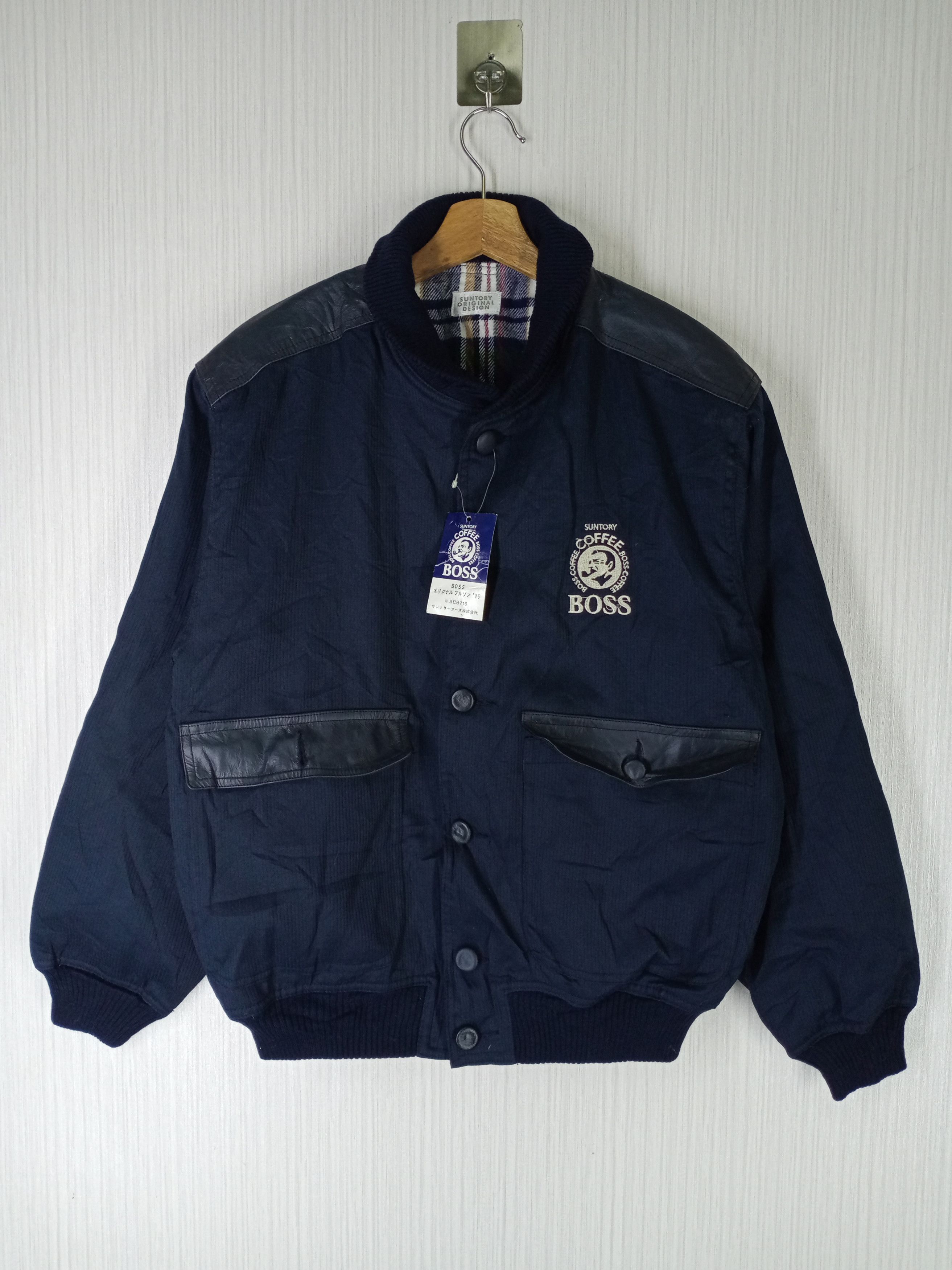 Japanese Brand × Vintage Rare Vintage Suntory Boss Coffee Medium Logo Bomber Jacket Size US L / EU 52-54 / 3 - 2 Thumbnail