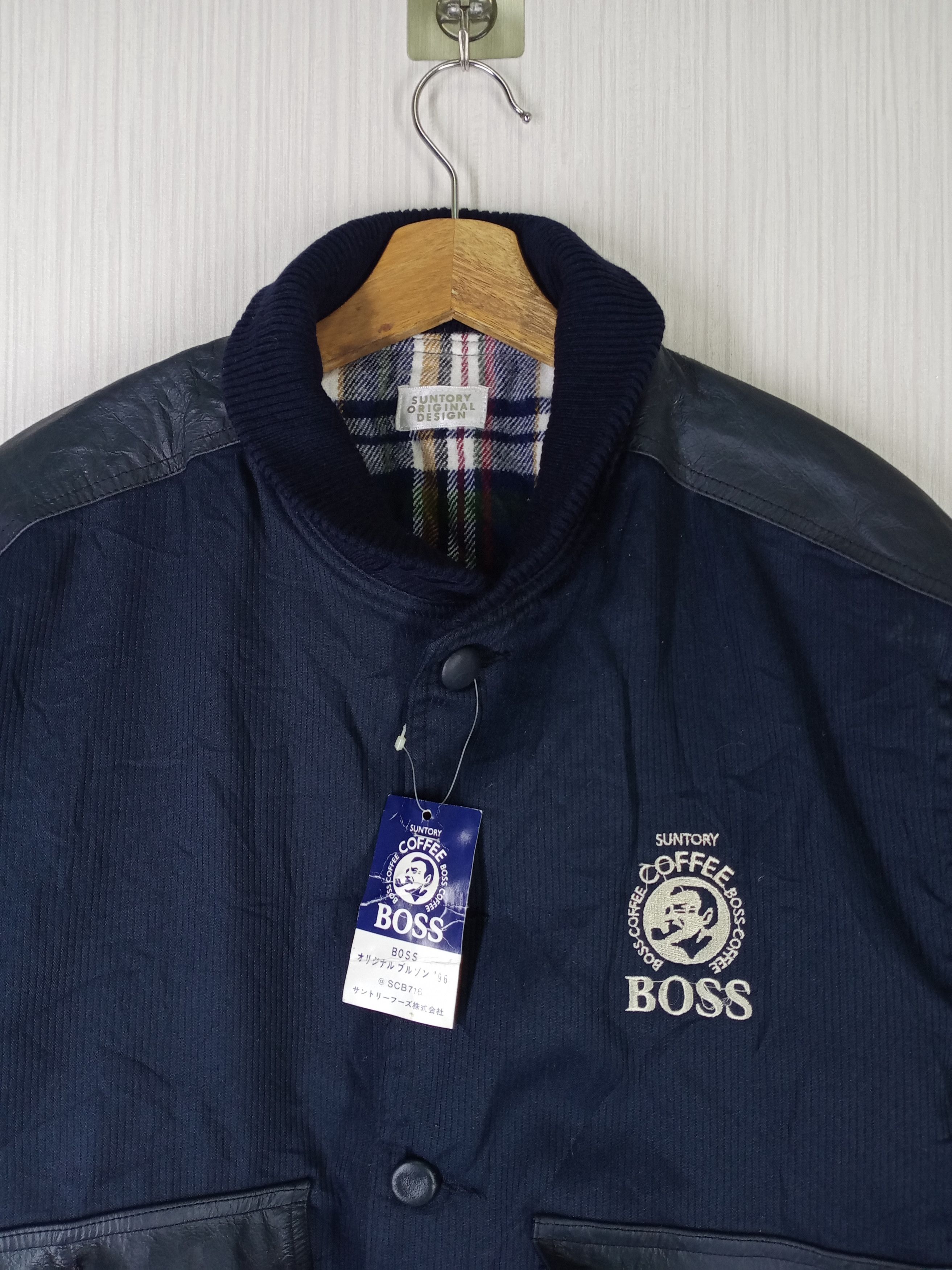 Japanese Brand × Vintage Rare Vintage Suntory Boss Coffee Medium Logo Bomber Jacket Size US L / EU 52-54 / 3 - 1 Thumbnail