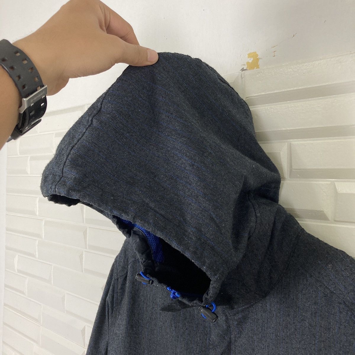 Adidas Adidas Neo Label Blue Stripes Jacket Hooded Size US M / EU 48-50 / 2 - 9 Thumbnail
