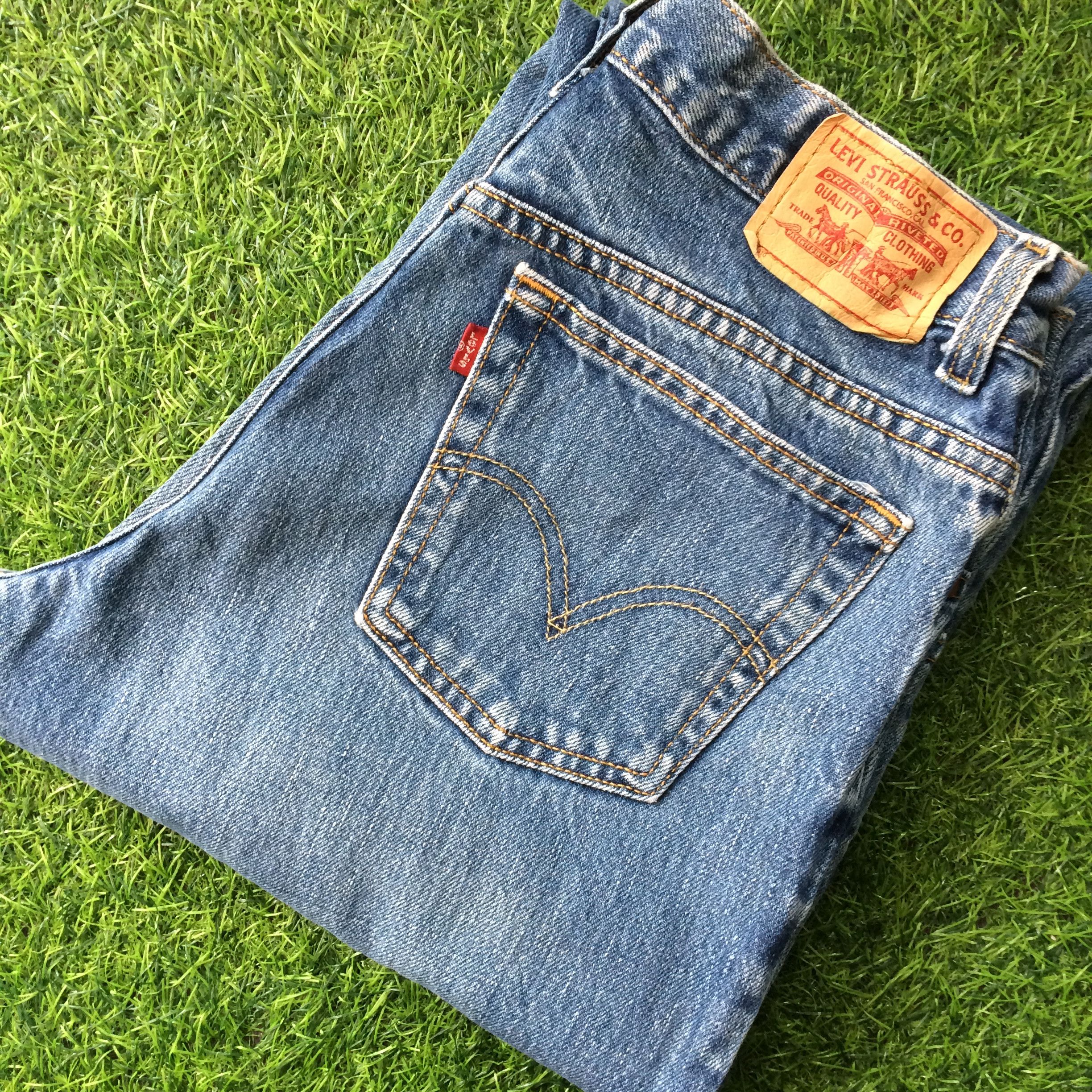 Levi's × Vintage Levis 550 Jeans Light Wash Mom Jeans #B-795 Size 31" - 8 Thumbnail