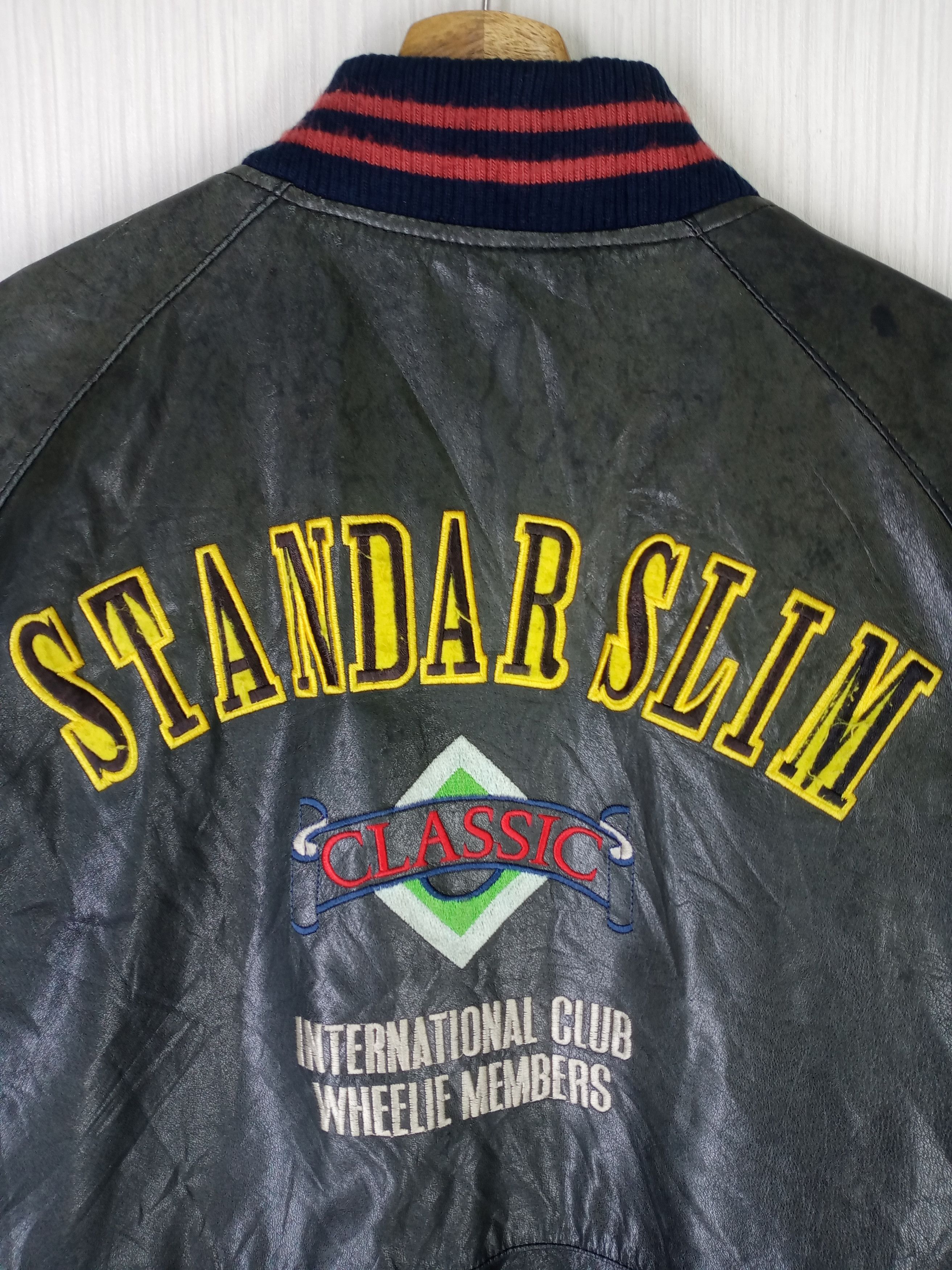Japanese Brand Rare Vintage 80s International Club Wheelie Members Jacket Size US L / EU 52-54 / 3 - 2 Thumbnail