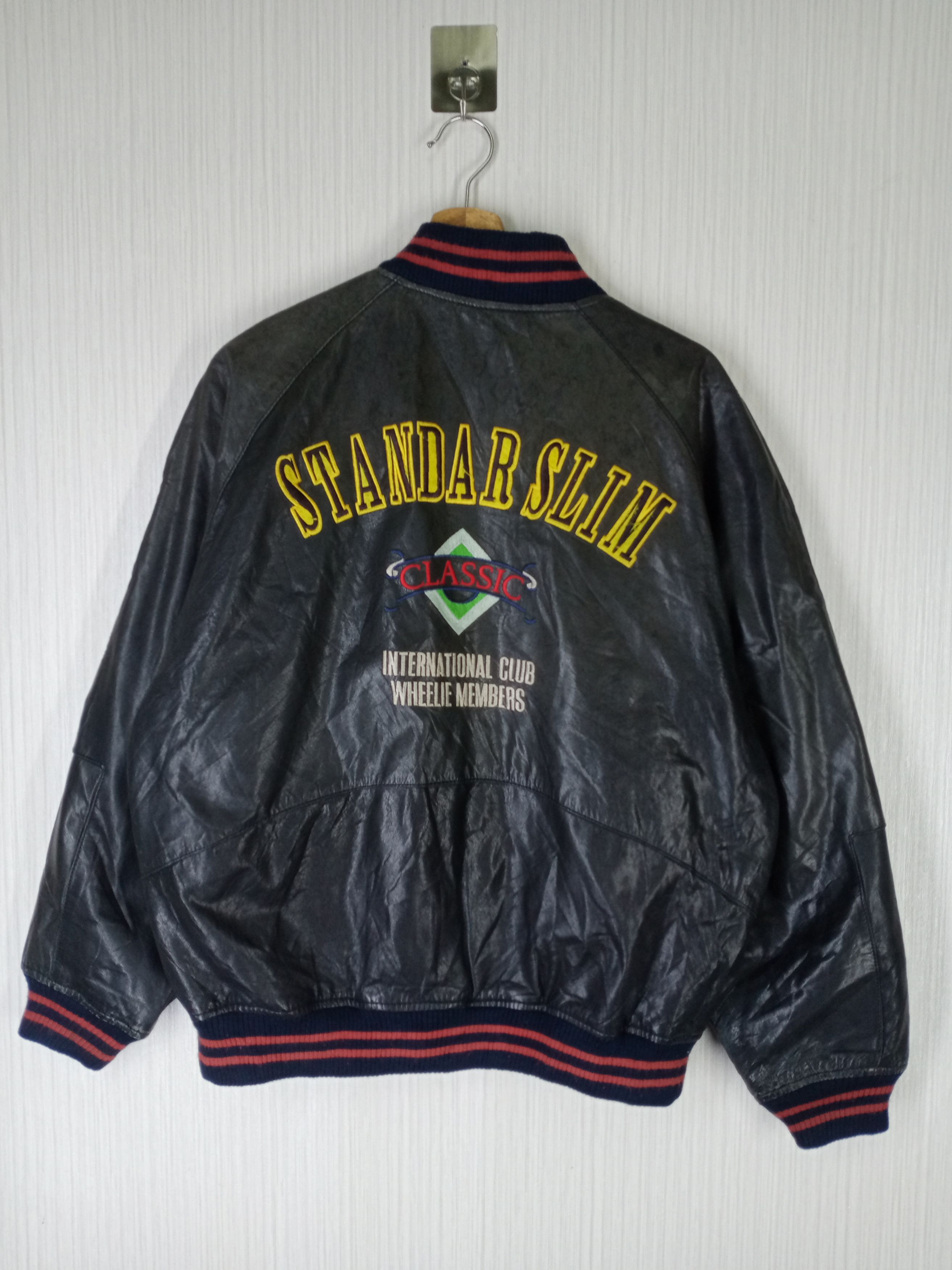 Japanese Brand Rare Vintage 80s International Club Wheelie Members Jacket Size US L / EU 52-54 / 3 - 1 Thumbnail