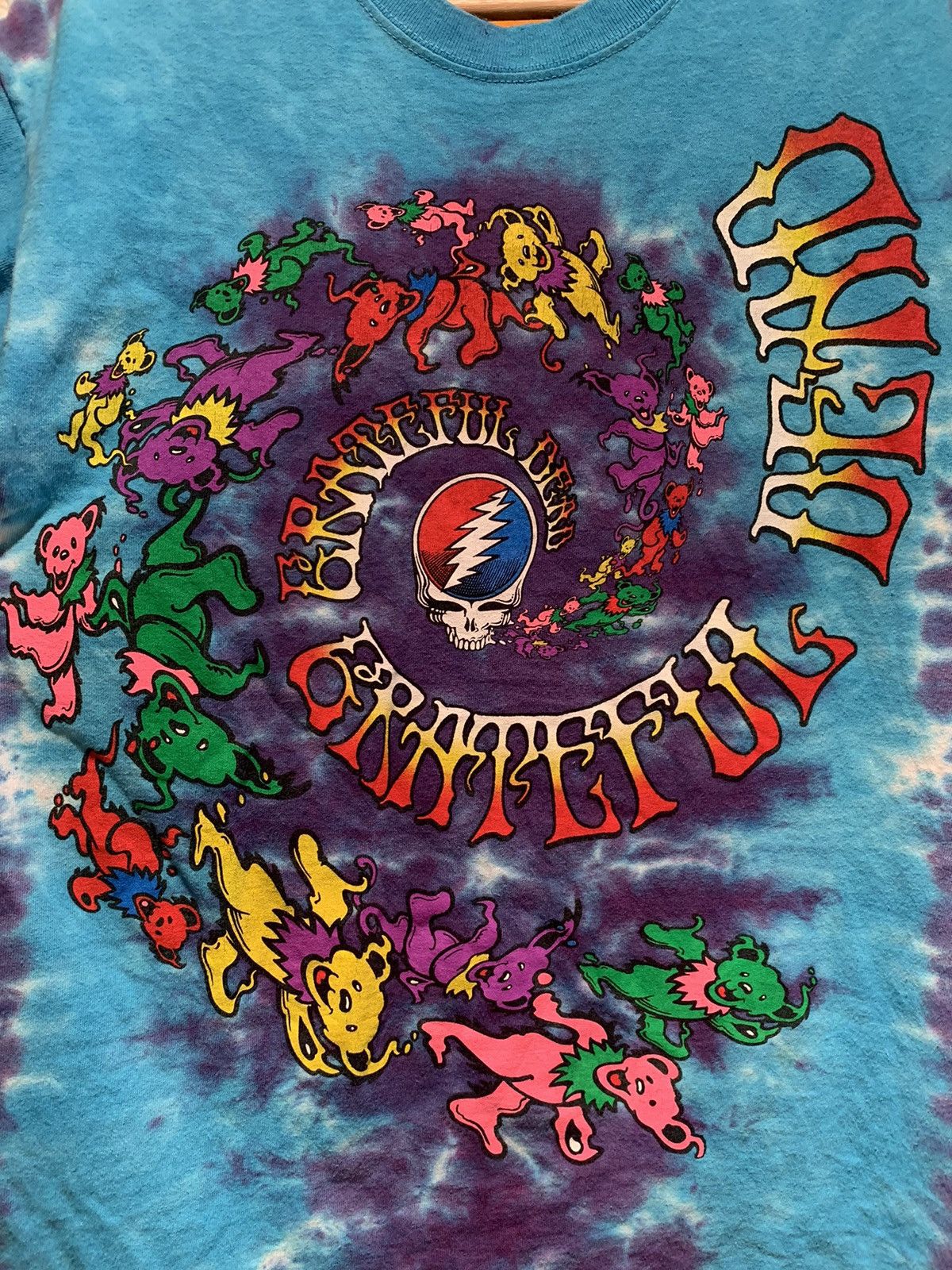 Grateful Dead × Vintage *RARE* Vintage Grateful Dead Spiral Tie-Dye Rock Band Shirt Size US M / EU 48-50 / 2 - 2 Thumbnail