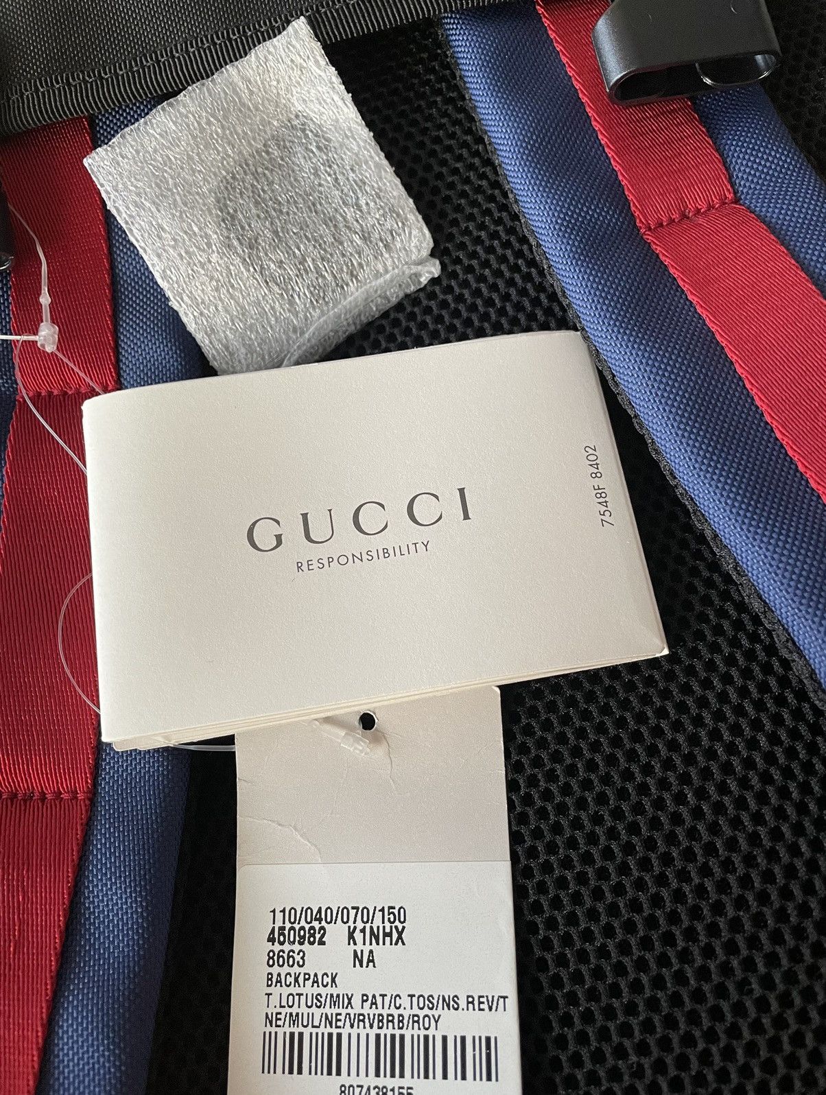 Gucci Rare $3k Brand New Super Runway Embroidery Backpack Bag Size ONE SIZE - 11 Thumbnail