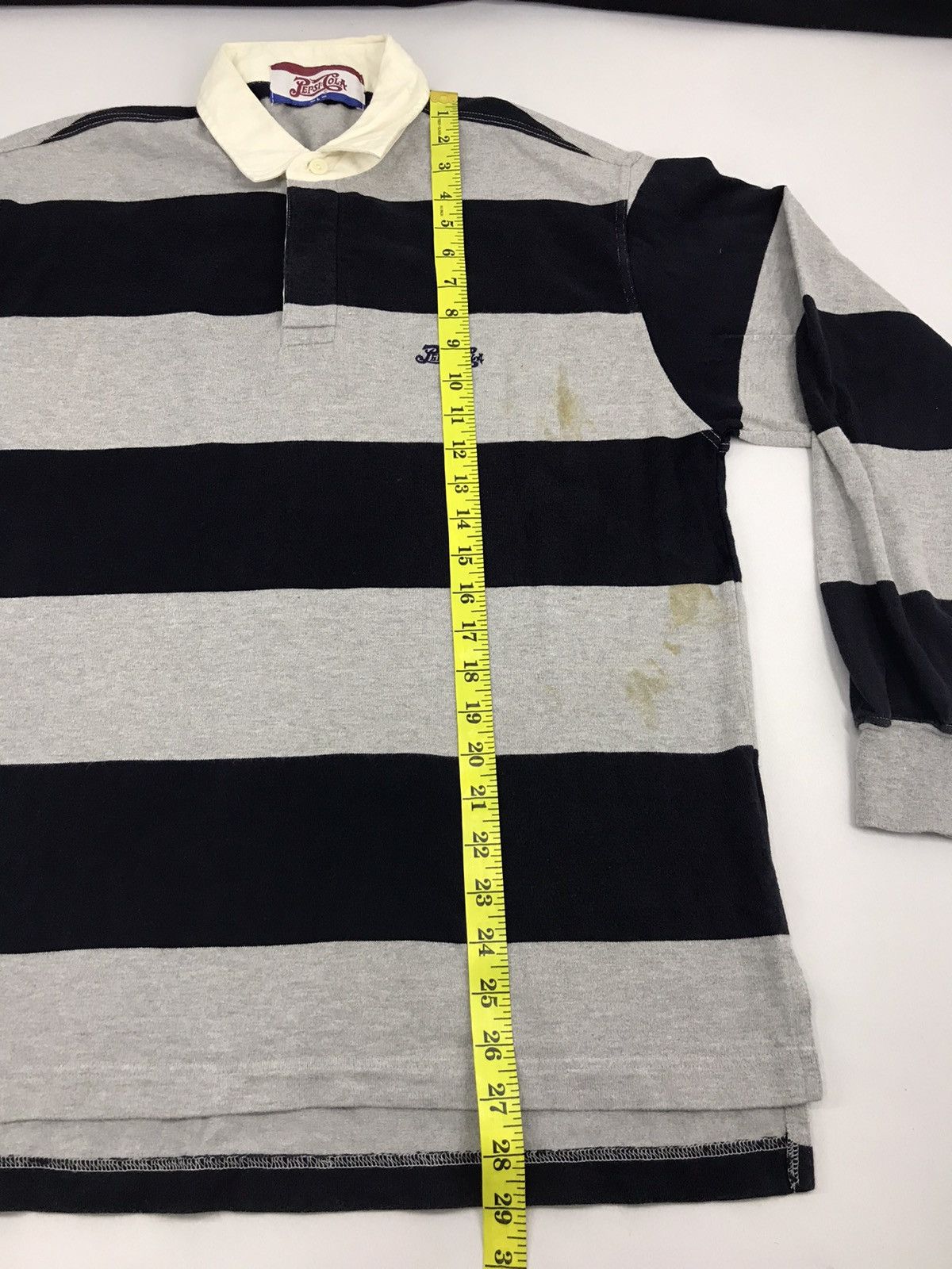 Pepsi Vintage Pepsi Cola Rugby Shirt Long Sleeve Striped Size US M / EU 48-50 / 2 - 8 Thumbnail