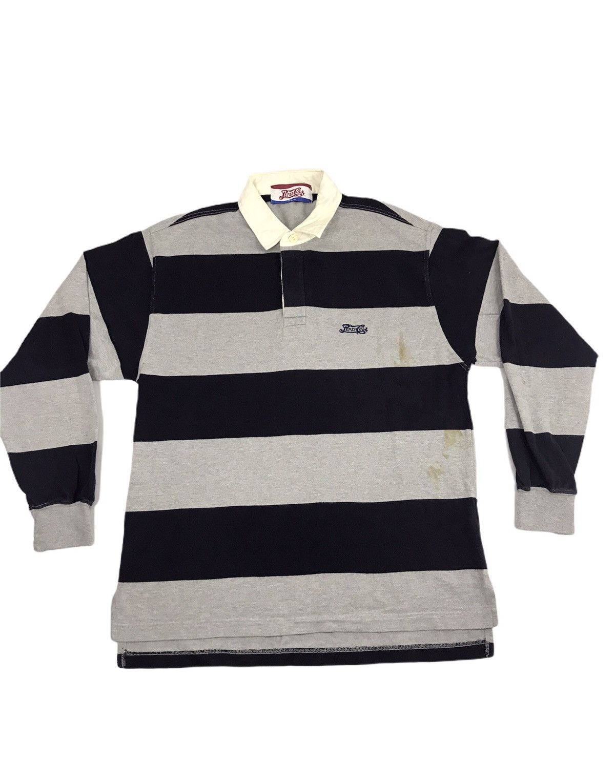 Pepsi Vintage Pepsi Cola Rugby Shirt Long Sleeve Striped Size US M / EU 48-50 / 2 - 1 Thumbnail