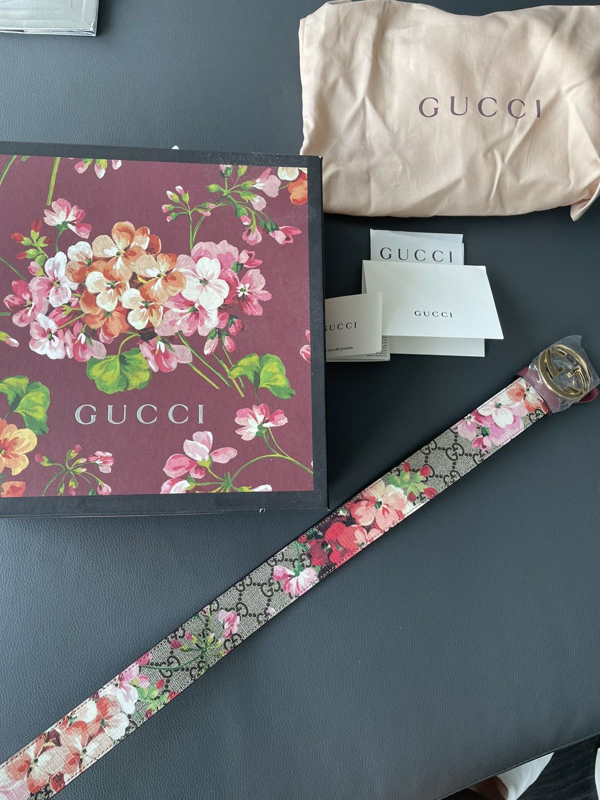 Gucci Limited SuperRunway Rare Brand New 80cm Floral GG Logo Belt Size ONE SIZE - 11 Thumbnail