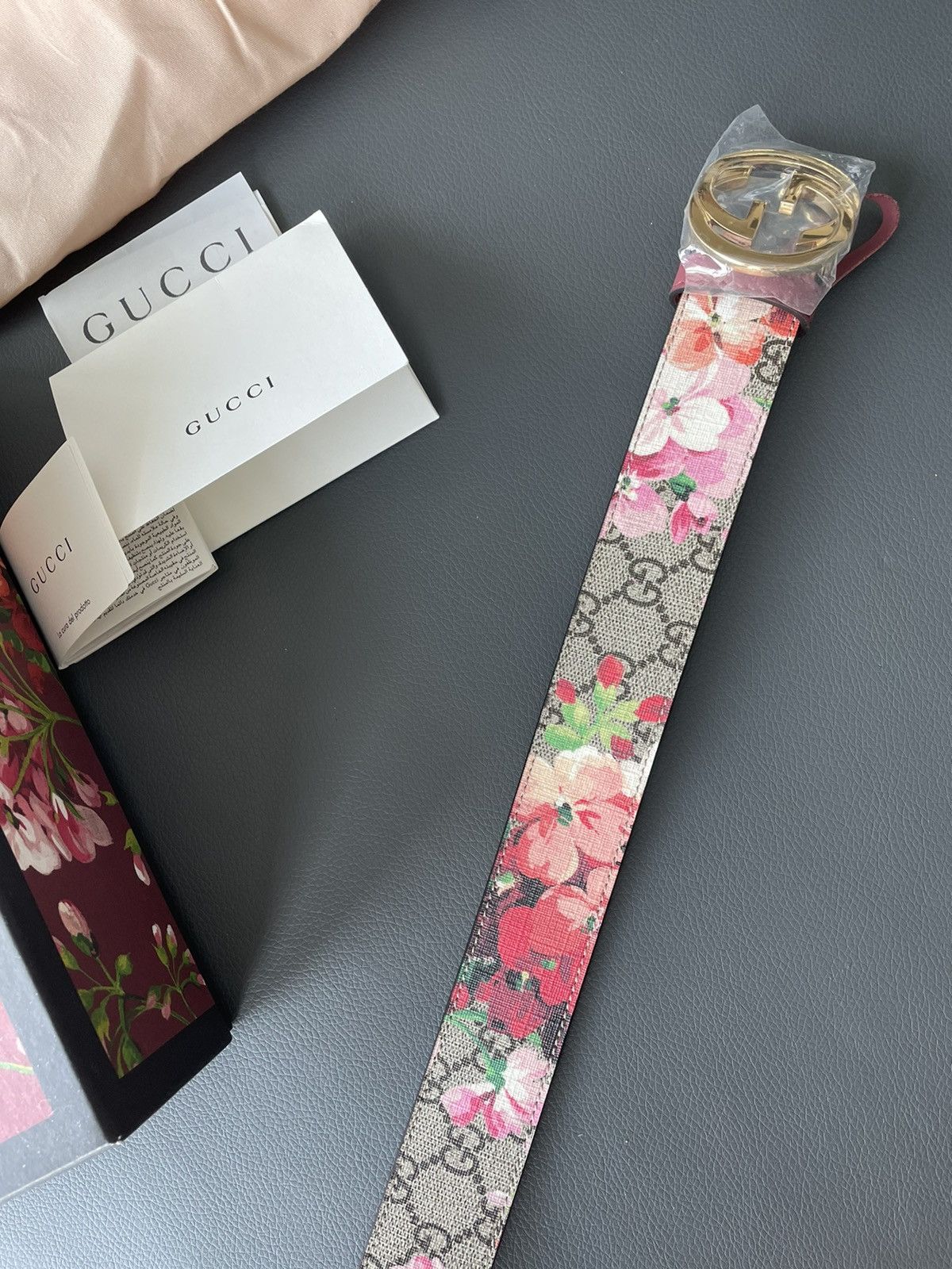 Gucci Limited SuperRunway Rare Brand New 80cm Floral GG Logo Belt Size ONE SIZE - 4 Thumbnail