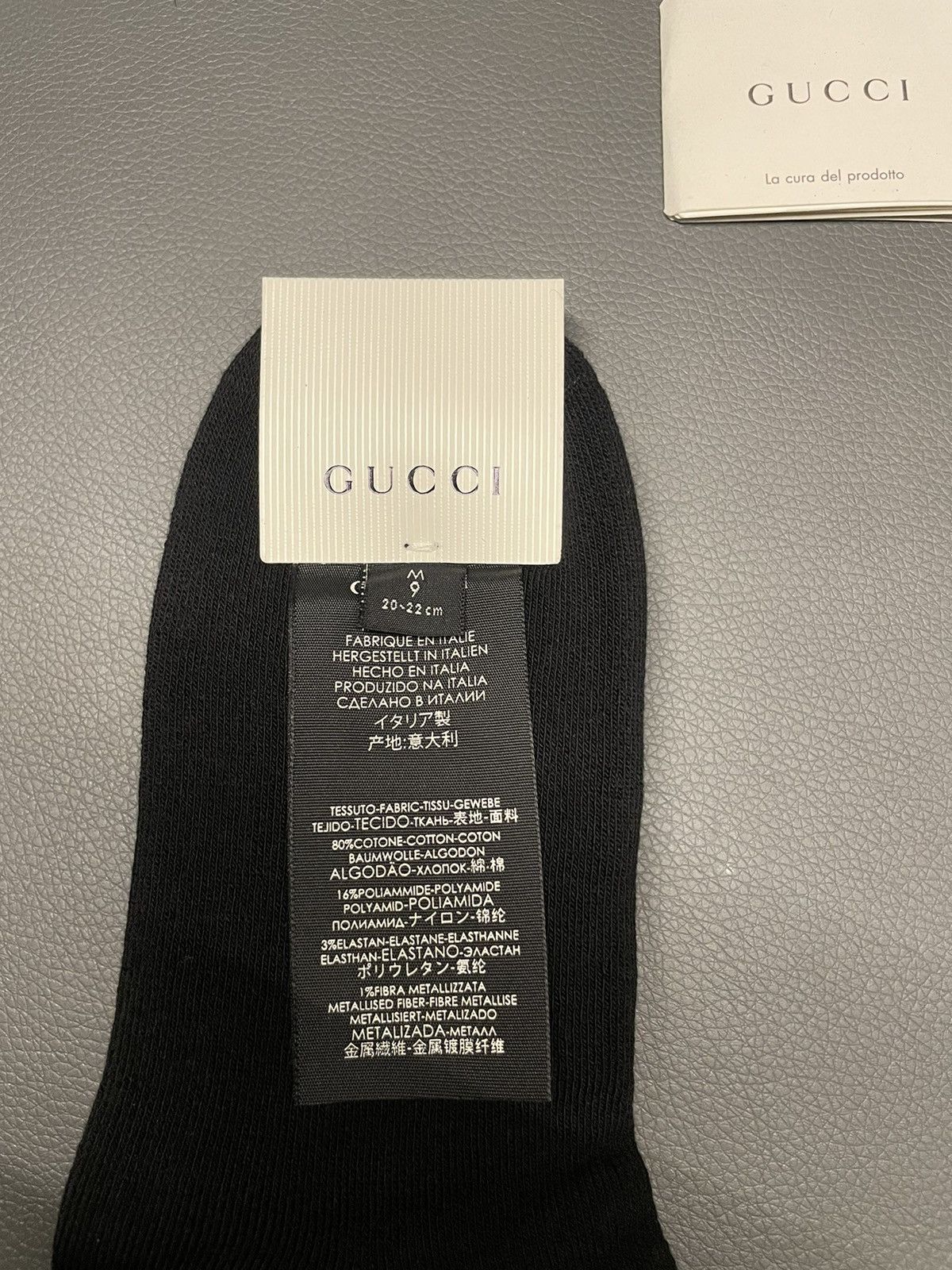 Gucci Brand NEW Super Runway Limited Edition Embroidery Logo Socks Size ONE SIZE - 5 Thumbnail
