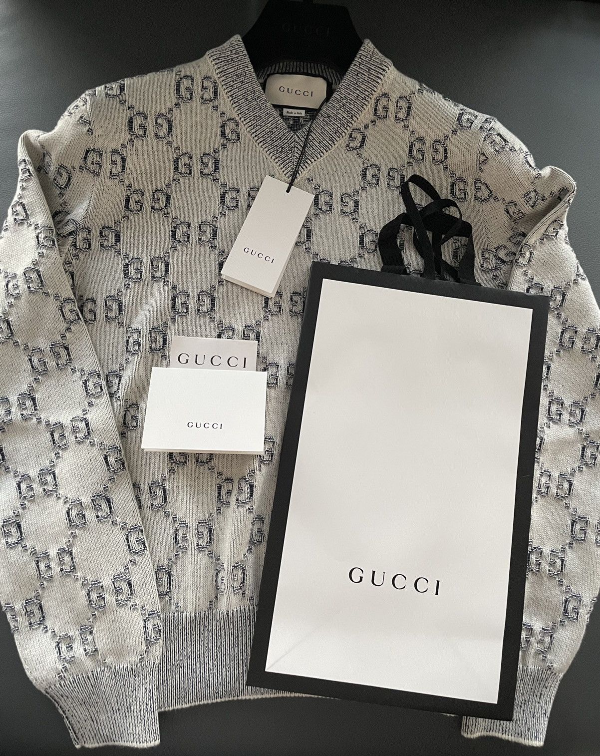 Rare Limited Edition Brand NEW GG Monogram Runway Sweater