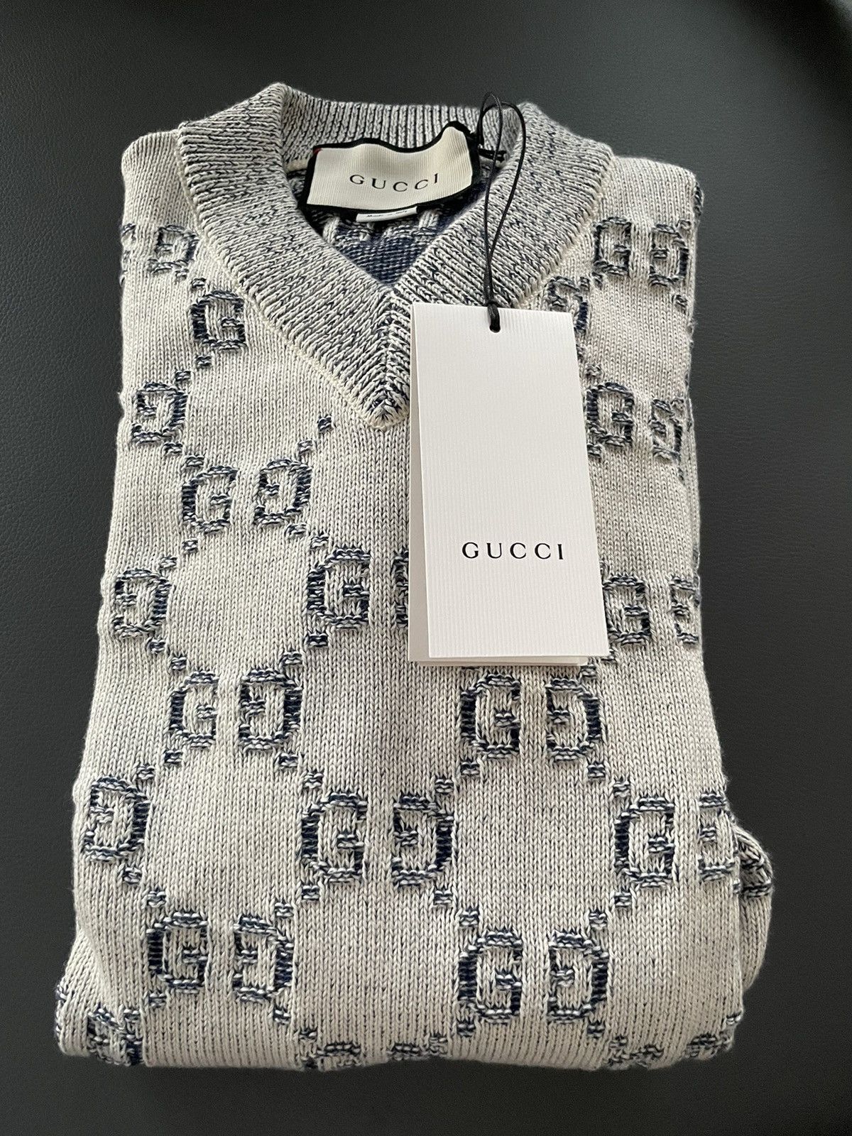 Gucci Rare Limited Edition Brand NEW GG Monogram Runway Sweater Size S / US 4 / IT 40 - 18 Thumbnail