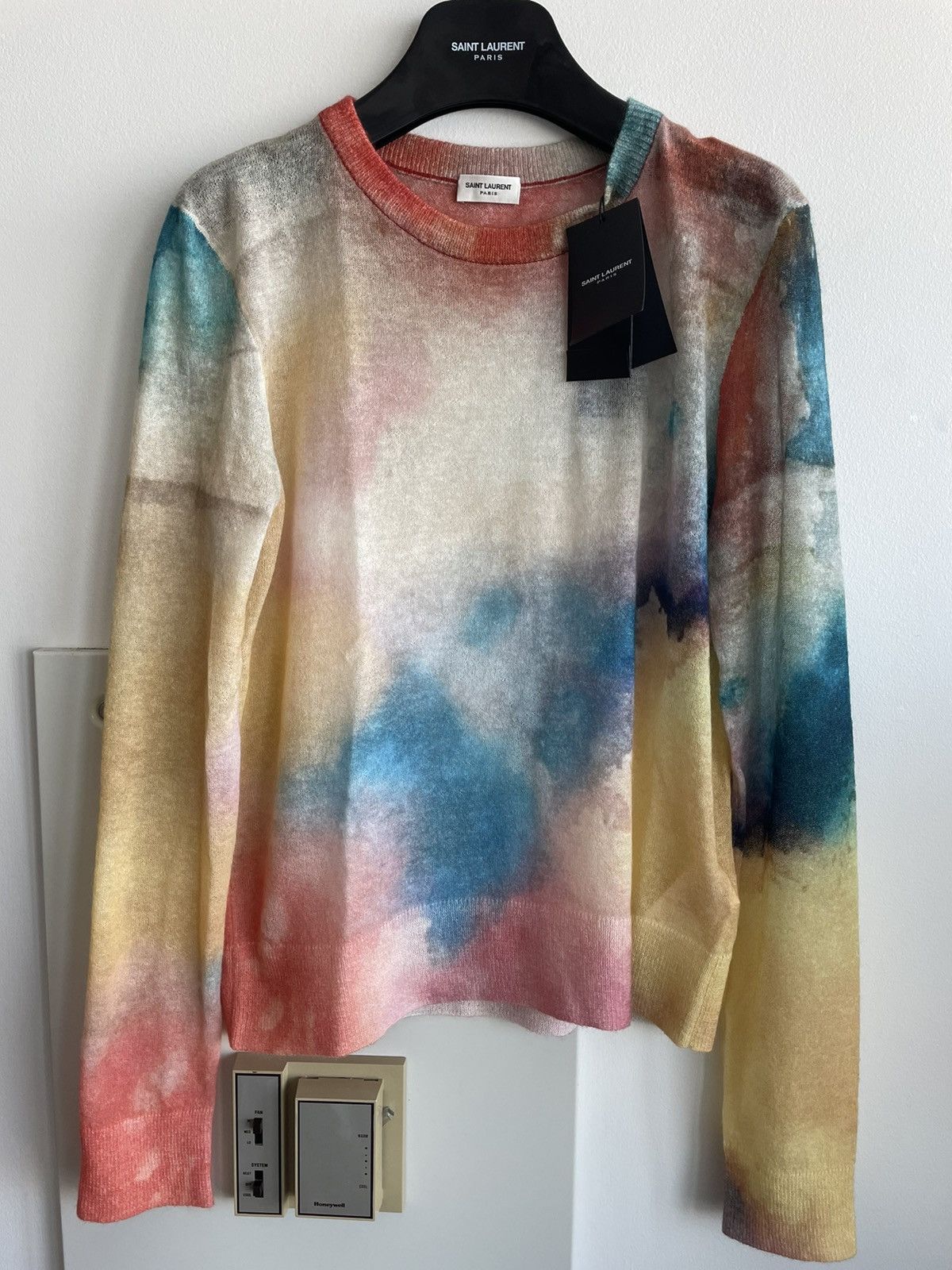 Hedi Slimane × Saint Laurent Paris × Yves Saint Laurent RARE NEW Limited Edition Super Runway Watercolor Sweater Size US S / EU 44-46 / 1 - 15 Thumbnail