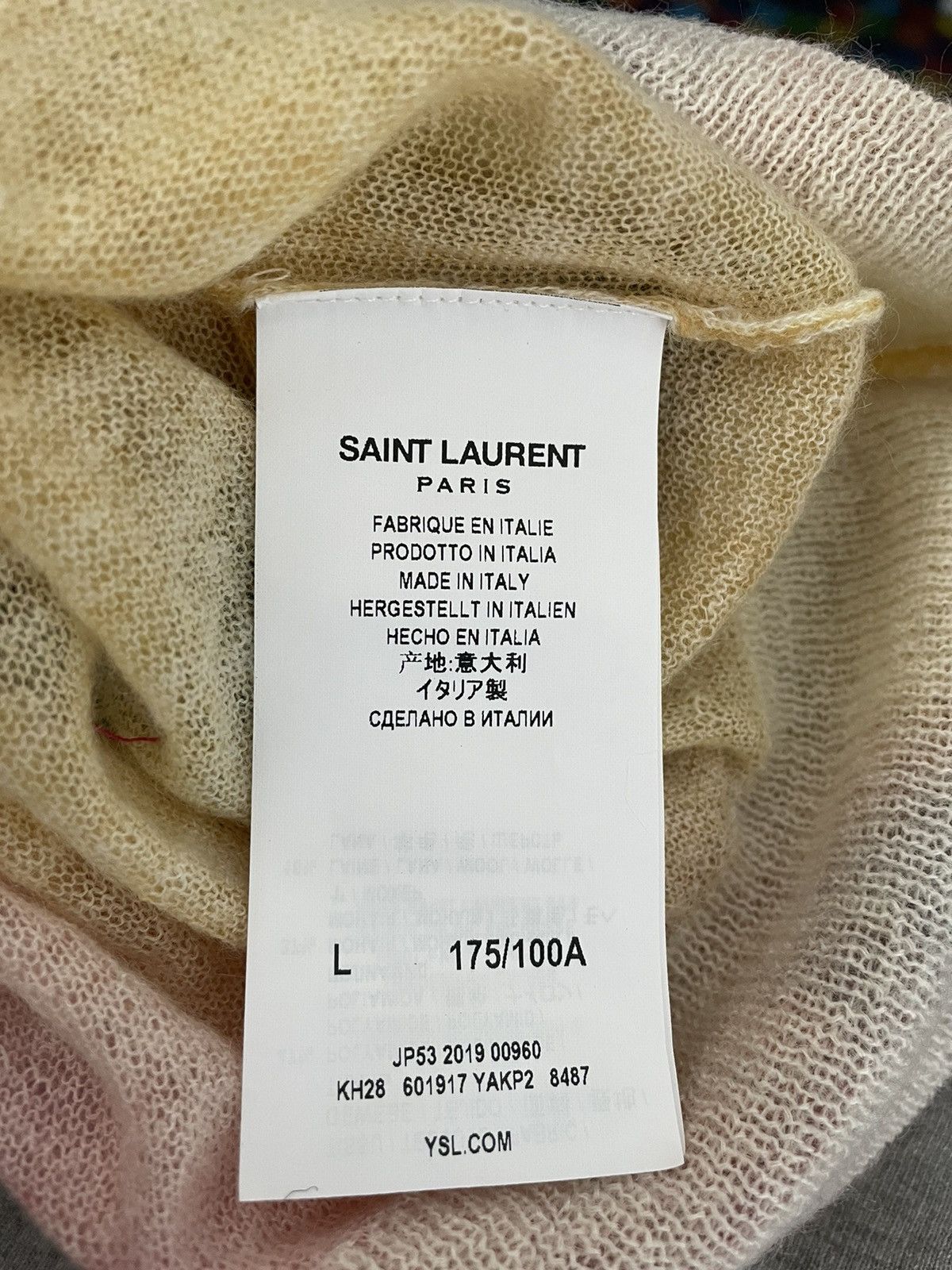 Hedi Slimane × Saint Laurent Paris × Yves Saint Laurent RARE NEW Limited Edition Super Runway Watercolor Sweater Size US S / EU 44-46 / 1 - 10 Thumbnail