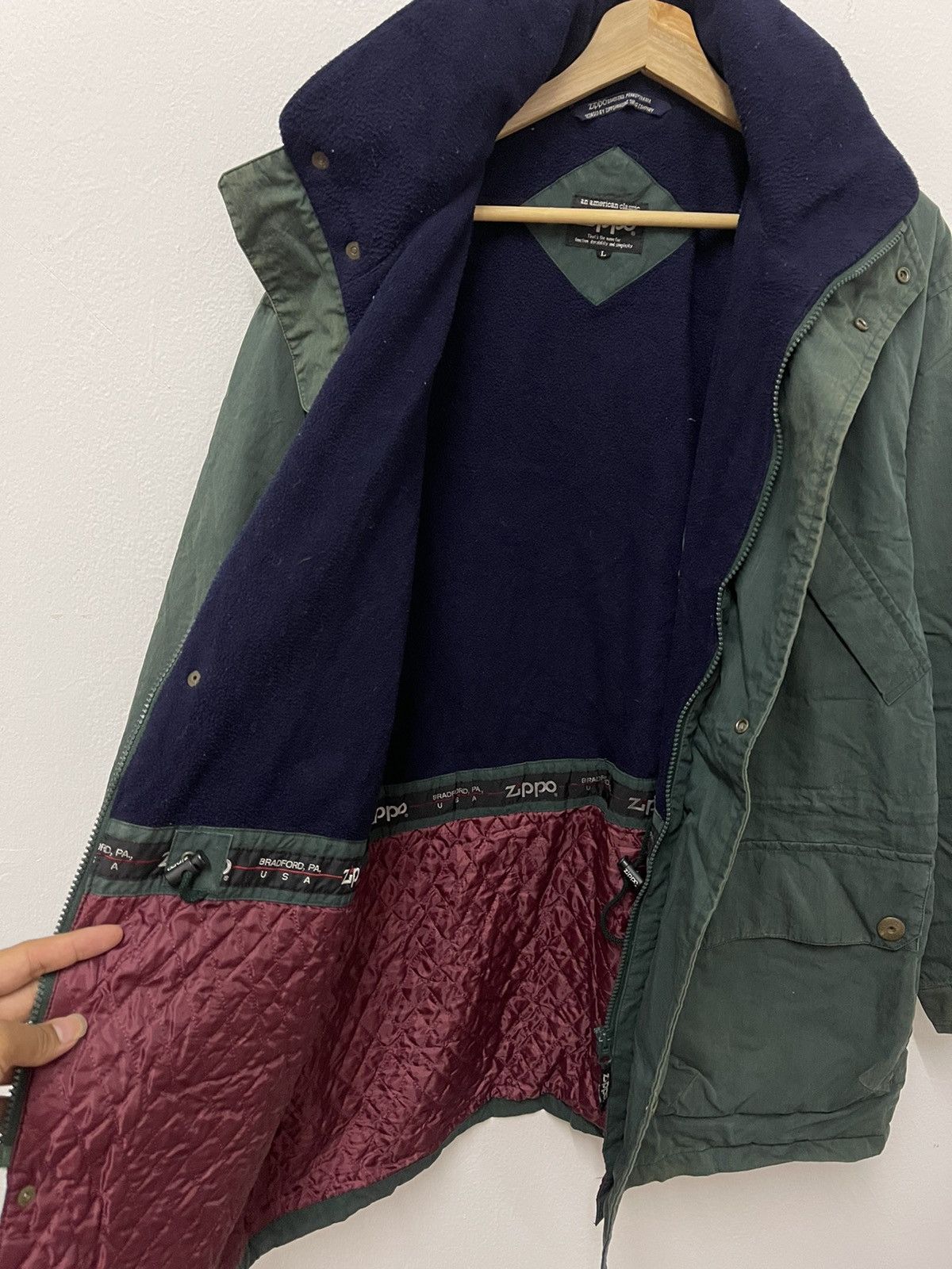 Japanese Brand × Vintage × Zippo Vintage Zippo America Classic Multi Pocket Zip Up Jacket Size US L / EU 52-54 / 3 - 8 Thumbnail