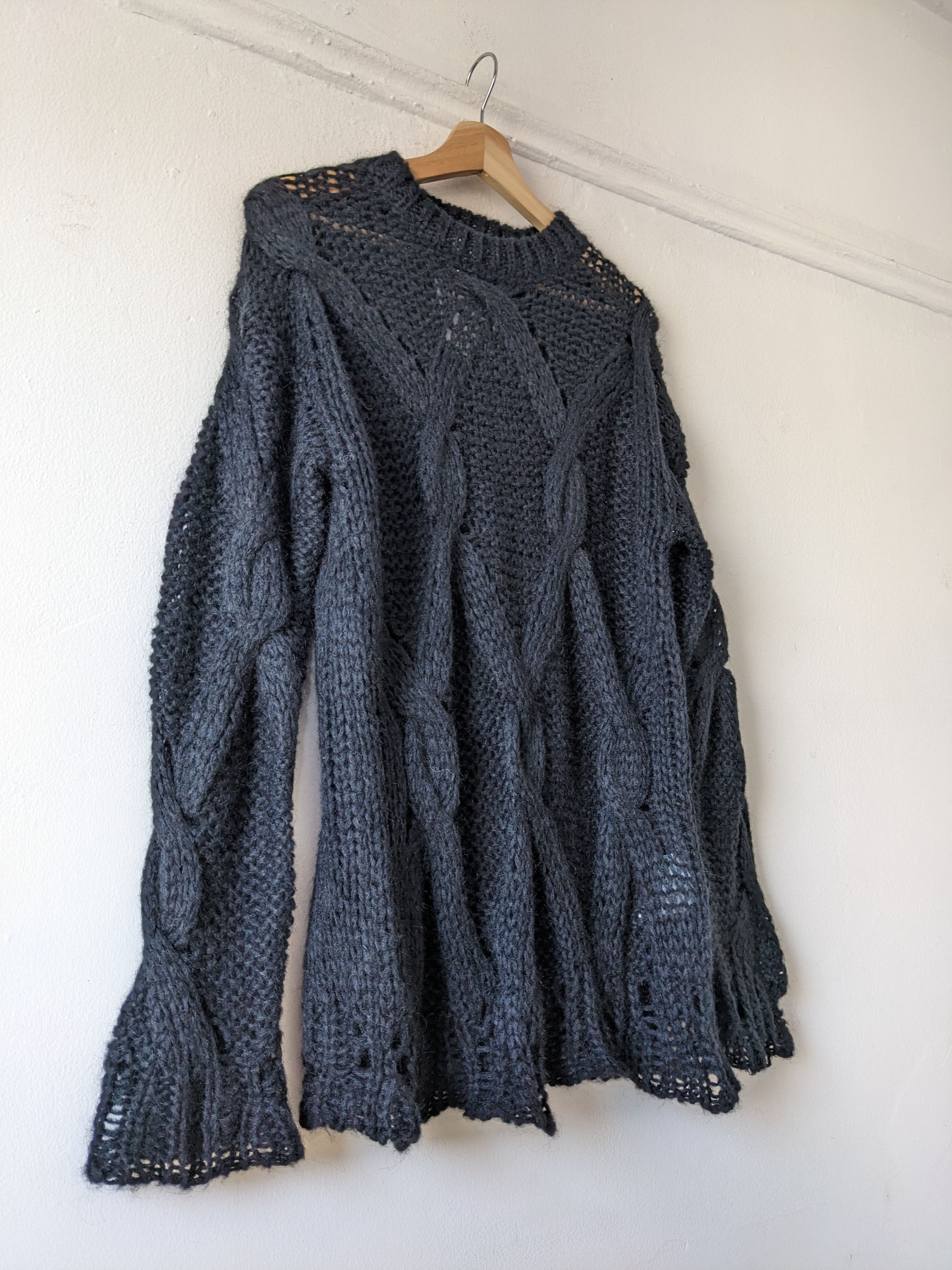 Acne Studios Distressed Mohair Spiderweb Knit Sweater Size US S / EU 44-46 / 1 - 2 Thumbnail