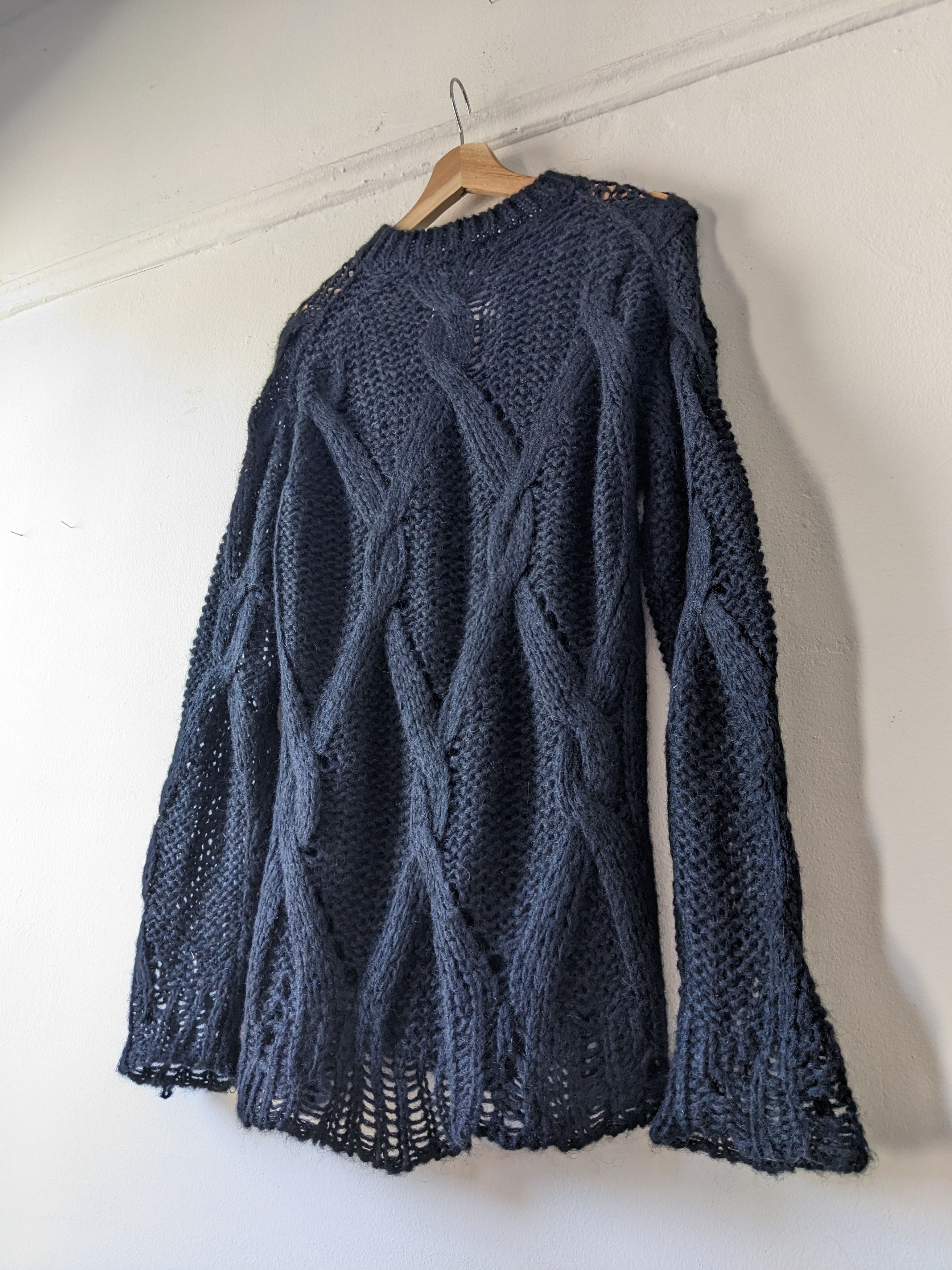 Acne Studios Distressed Mohair Spiderweb Knit Sweater Size US S / EU 44-46 / 1 - 4 Thumbnail