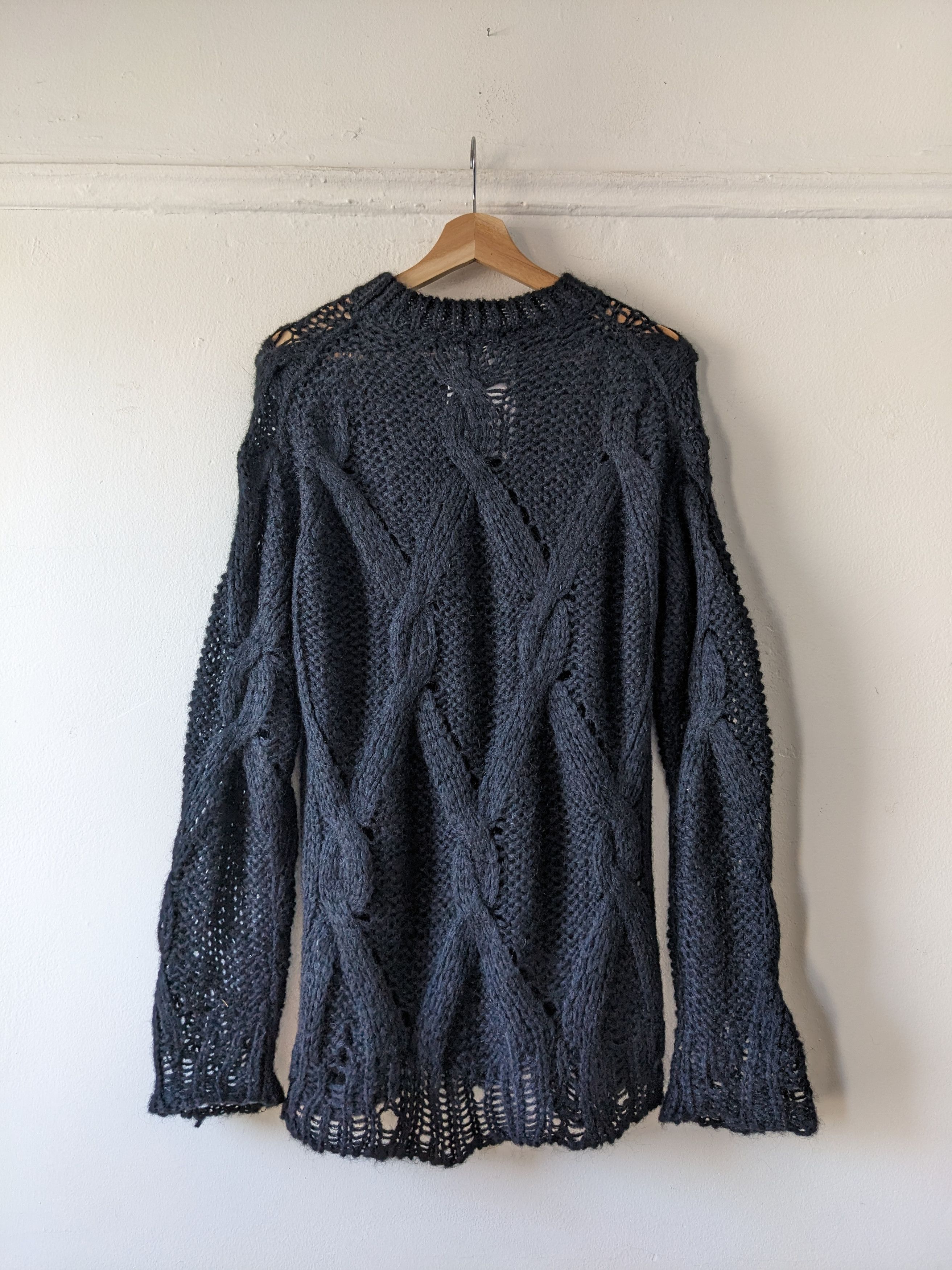 Acne Studios Distressed Mohair Spiderweb Knit Sweater Size US S / EU 44-46 / 1 - 3 Thumbnail