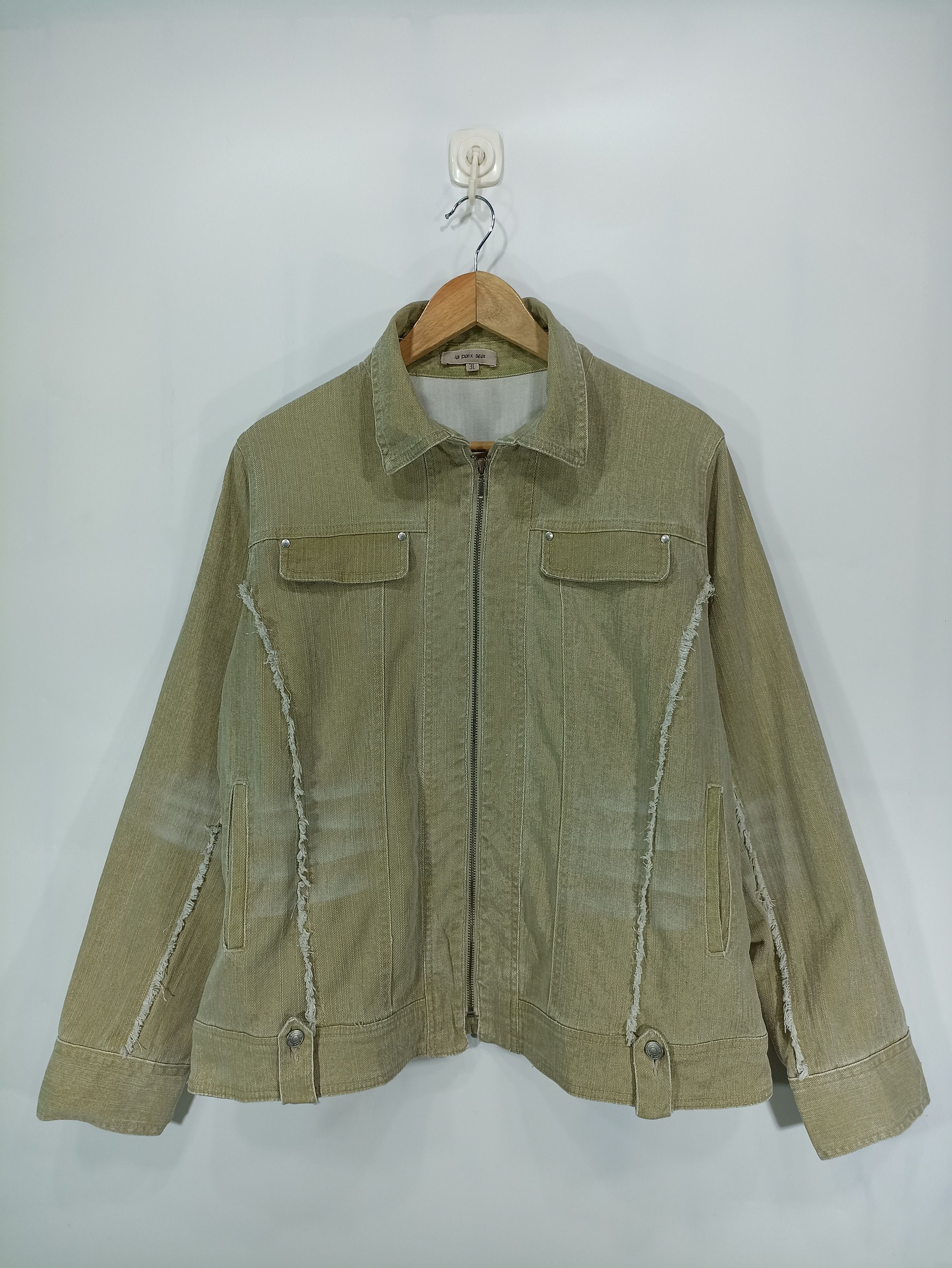Japanese Brand × Vintage Vintage La Paix Deux Denim Jacket Size US M / EU 48-50 / 2 - 1 Thumbnail