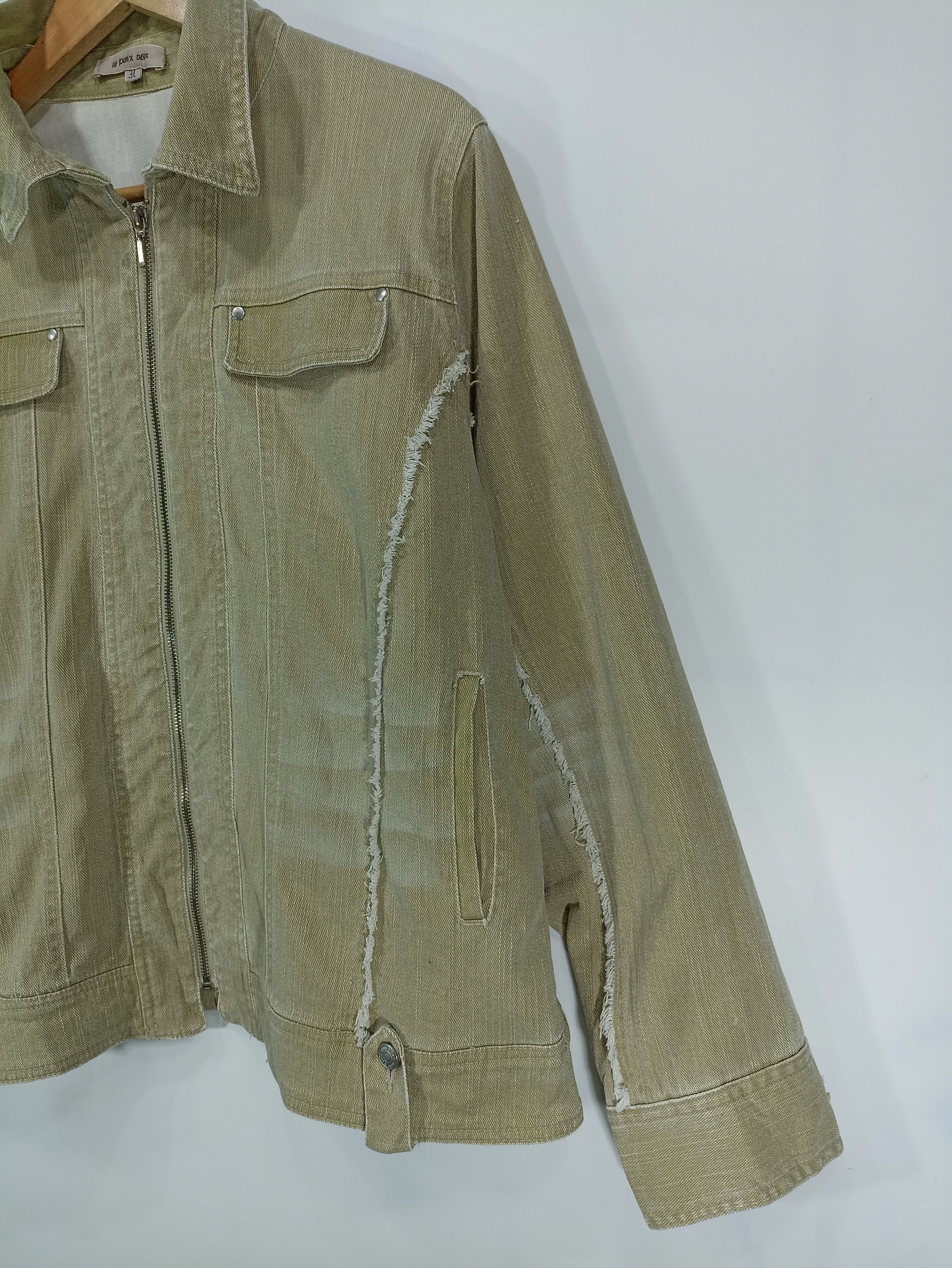 Japanese Brand × Vintage Vintage La Paix Deux Denim Jacket Size US M / EU 48-50 / 2 - 2 Thumbnail