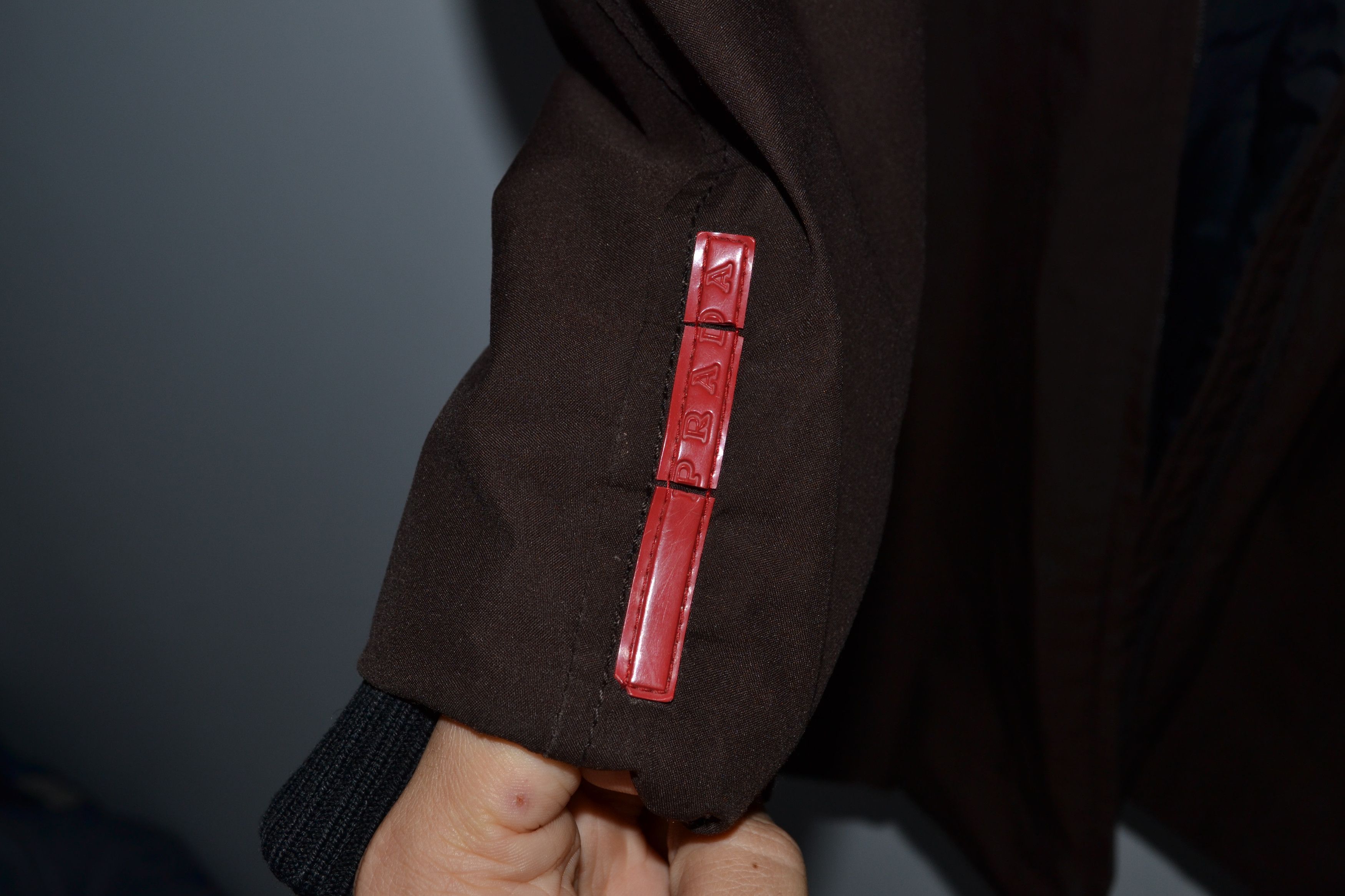 Prada PRADA Jacket Nylon Brown Zip Coat Red Tab Fur Hooded Size M / US 6-8 / IT 42-44 - 6 Thumbnail