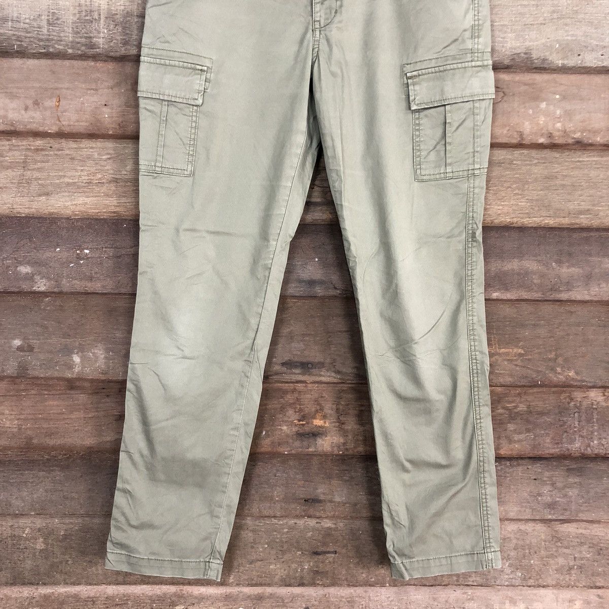 Japanese Brand Japan Green Multipocket Tactical Cargo Pants #4392 Size US 28 / EU 44 - 3 Thumbnail