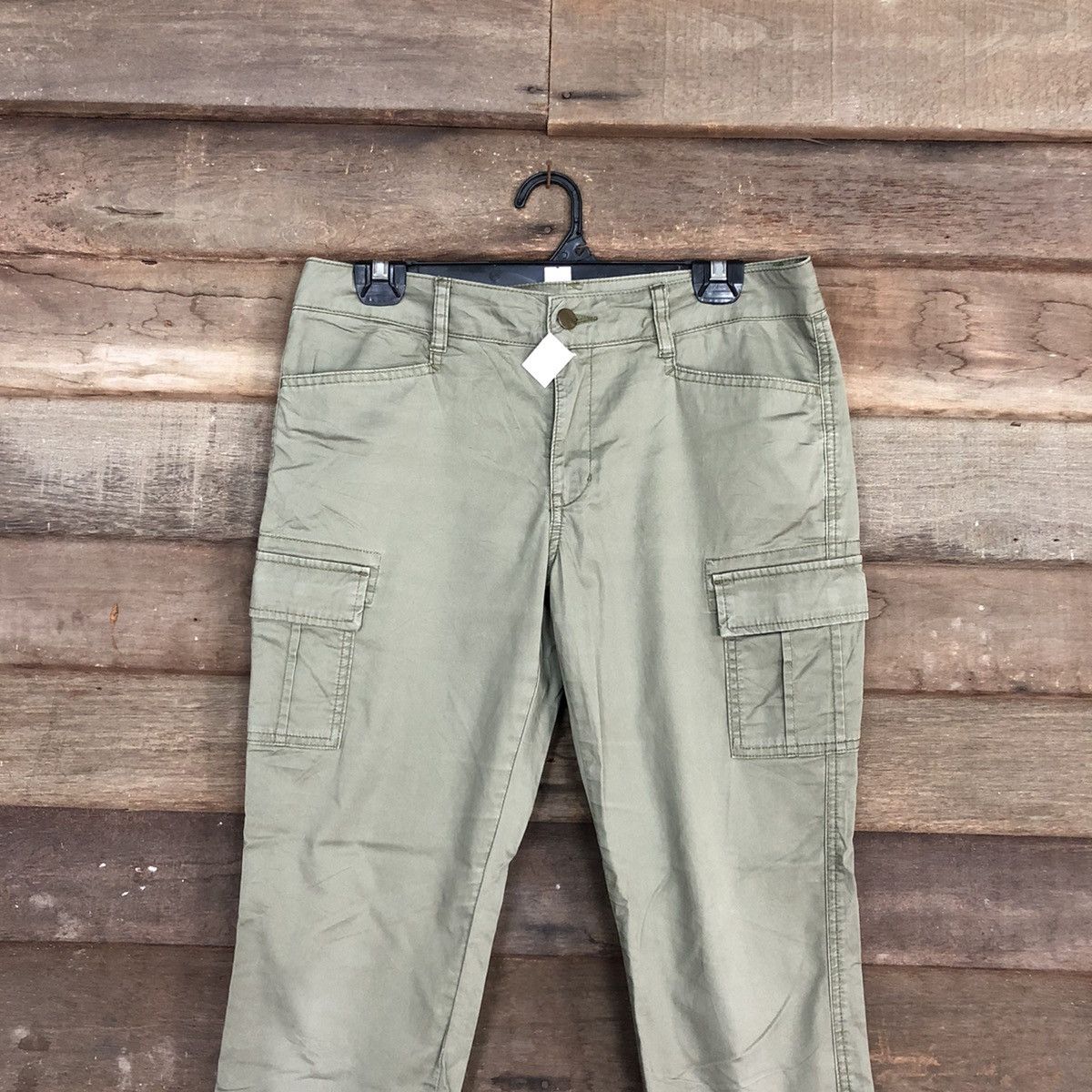 Japanese Brand Japan Green Multipocket Tactical Cargo Pants #4392 Size US 28 / EU 44 - 2 Thumbnail