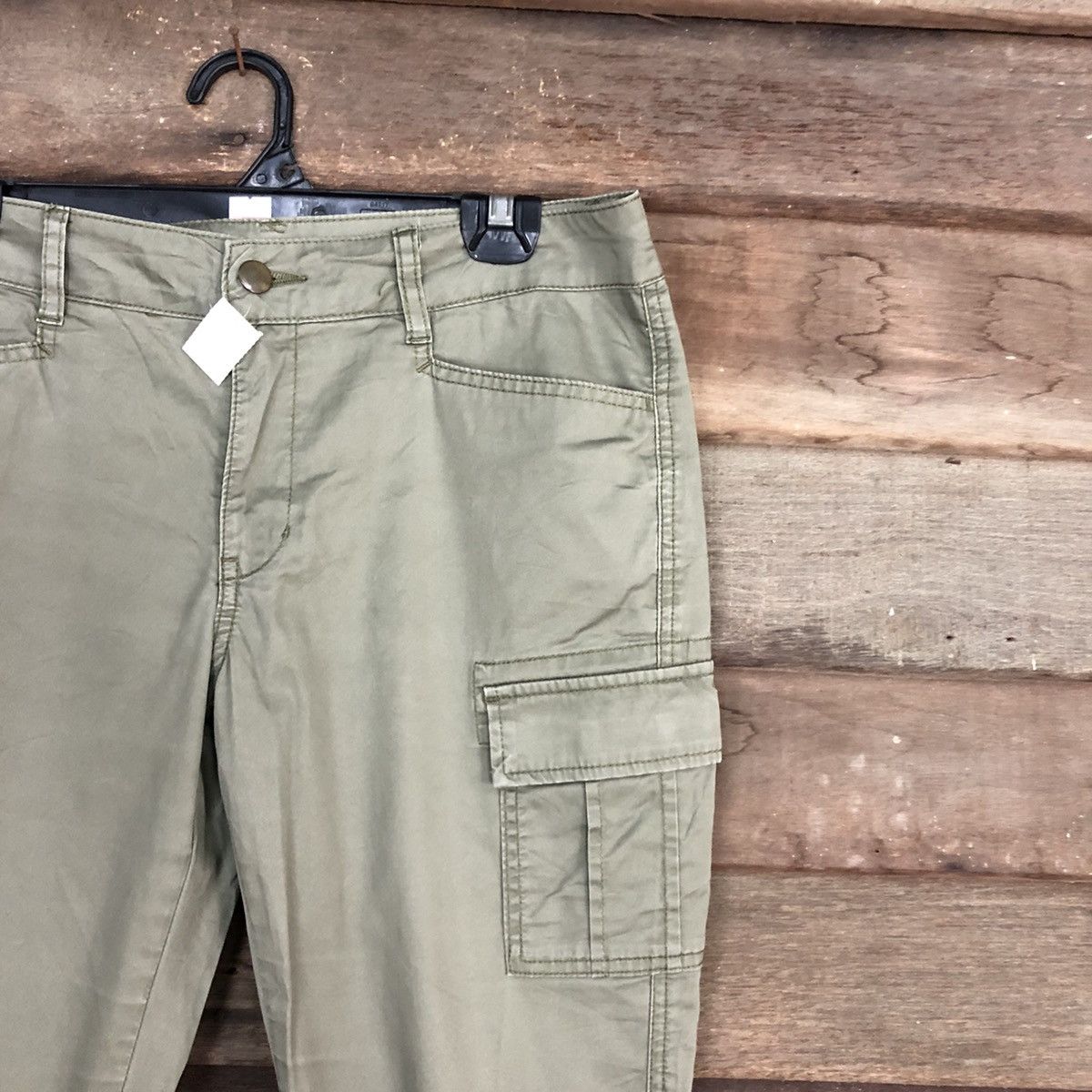 Japanese Brand Japan Green Multipocket Tactical Cargo Pants #4392 Size US 28 / EU 44 - 5 Thumbnail