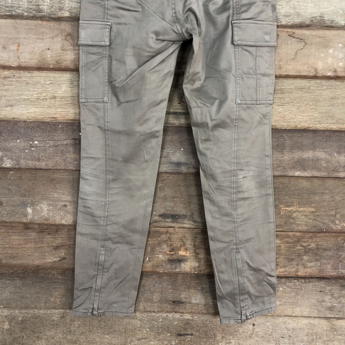 Japanese Brand Untitled Grey Multipocket Tactical Cargo Pants #4388 Size 29" - 11 Thumbnail