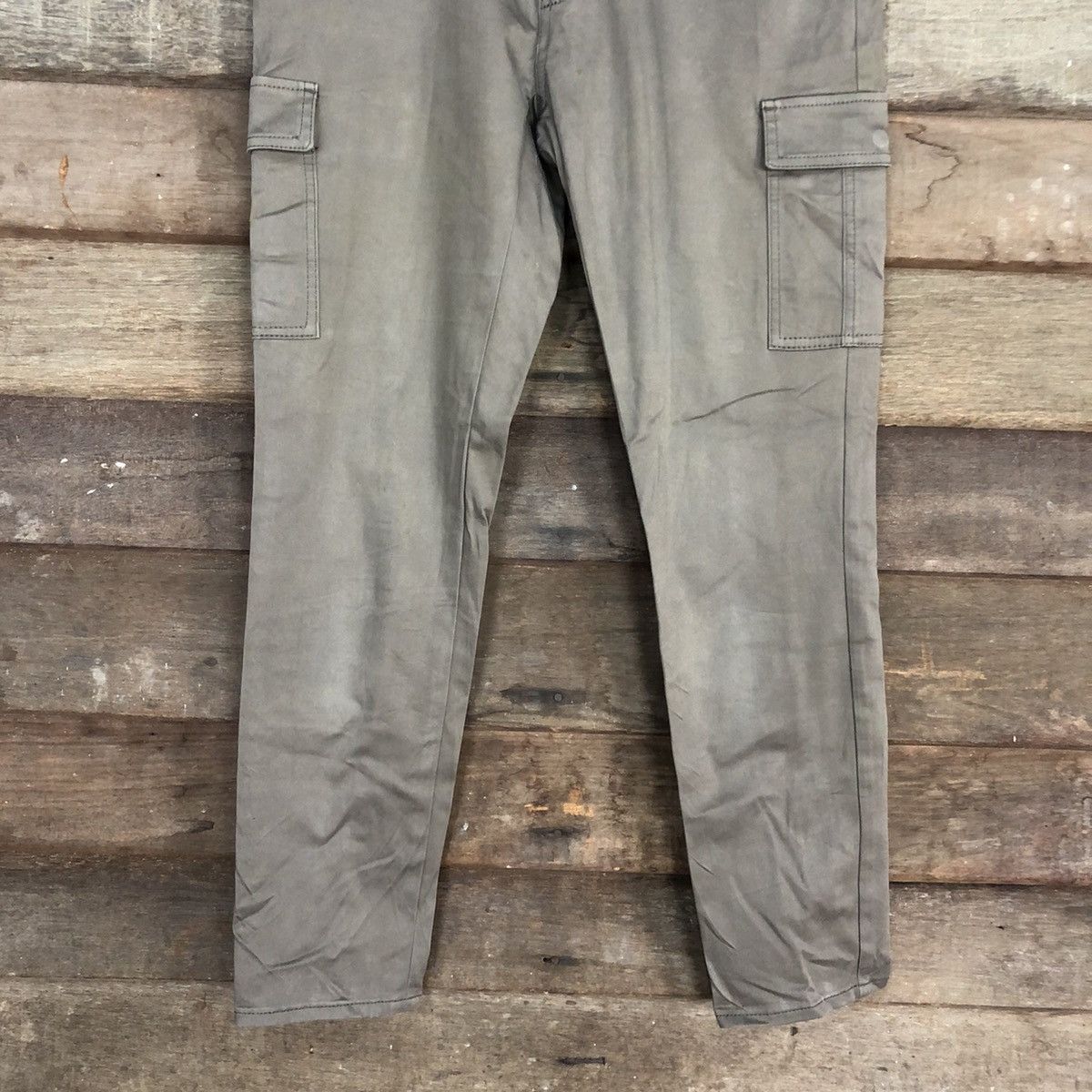 Japanese Brand Untitled Grey Multipocket Tactical Cargo Pants #4388 Size 29" - 3 Thumbnail