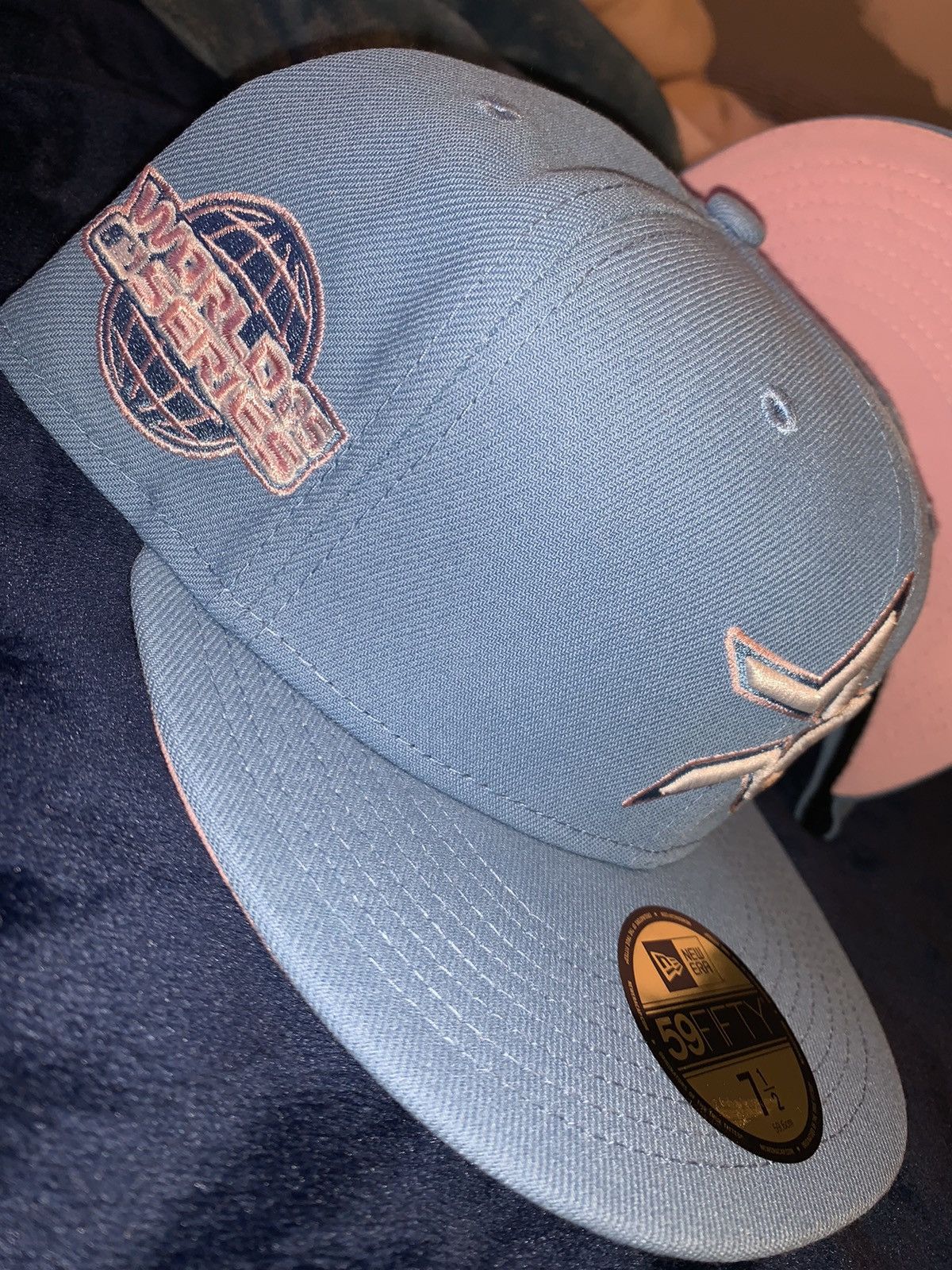 New Era Exclusive Houston Astros Cotton Candy Fitted Blue Pink UV 7 Size ONE SIZE - 4 Thumbnail