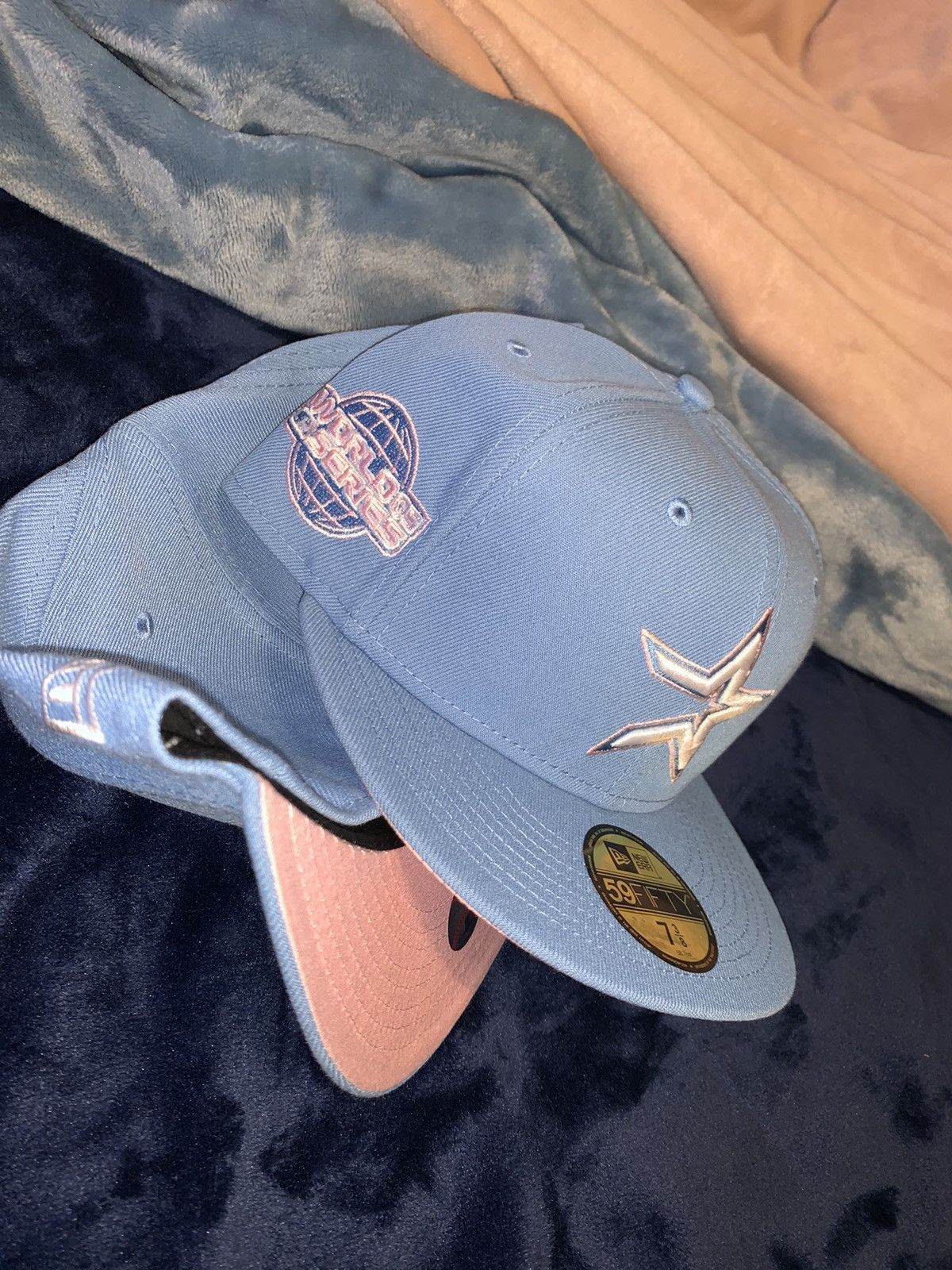 New Era Exclusive Houston Astros Cotton Candy Fitted Blue Pink UV 7 Size ONE SIZE - 2 Thumbnail