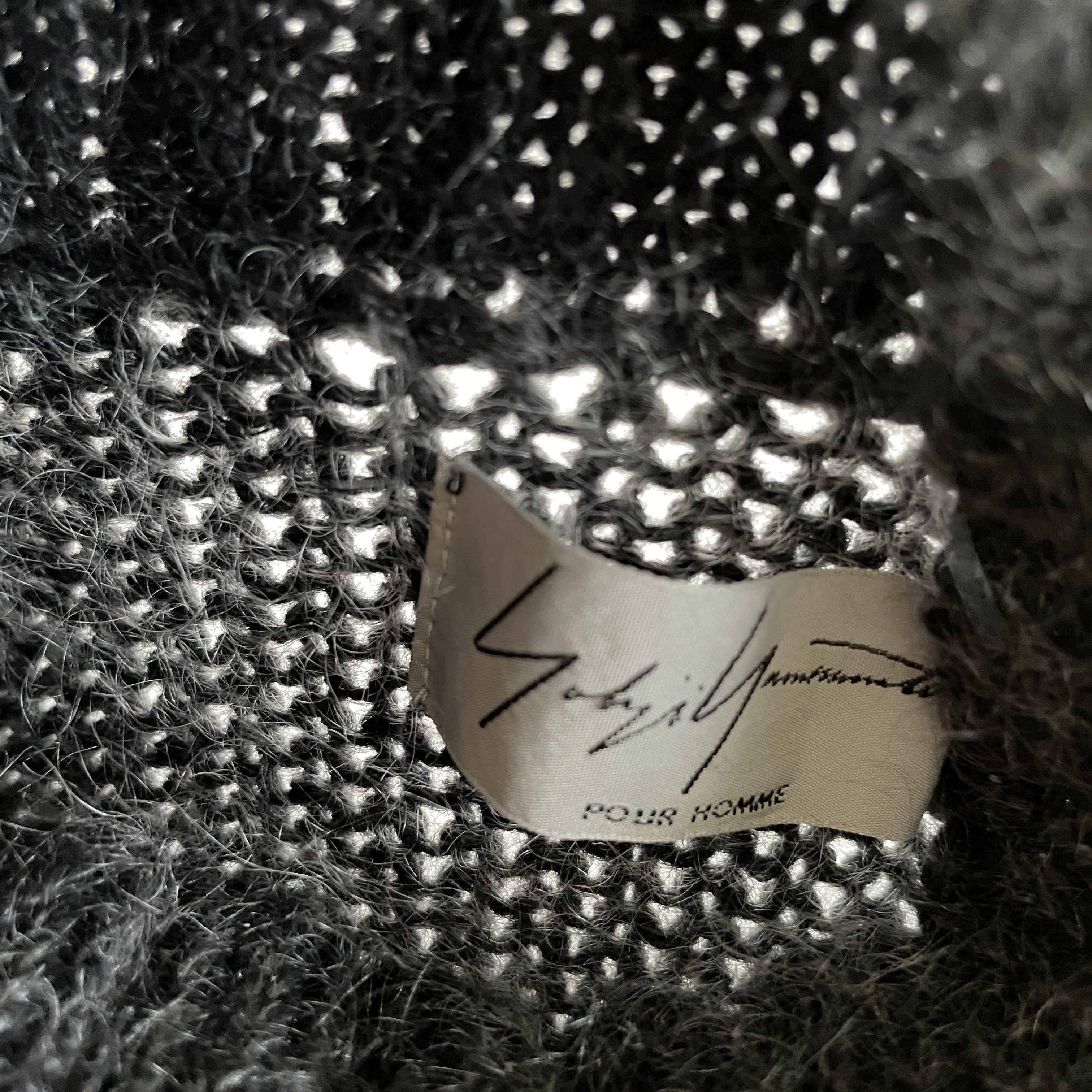 Yohji Yamamoto Yohji Yamamoto Pour Homme SS10 Mohair Gradient Knit Size US L / EU 52-54 / 3 - 9 Thumbnail