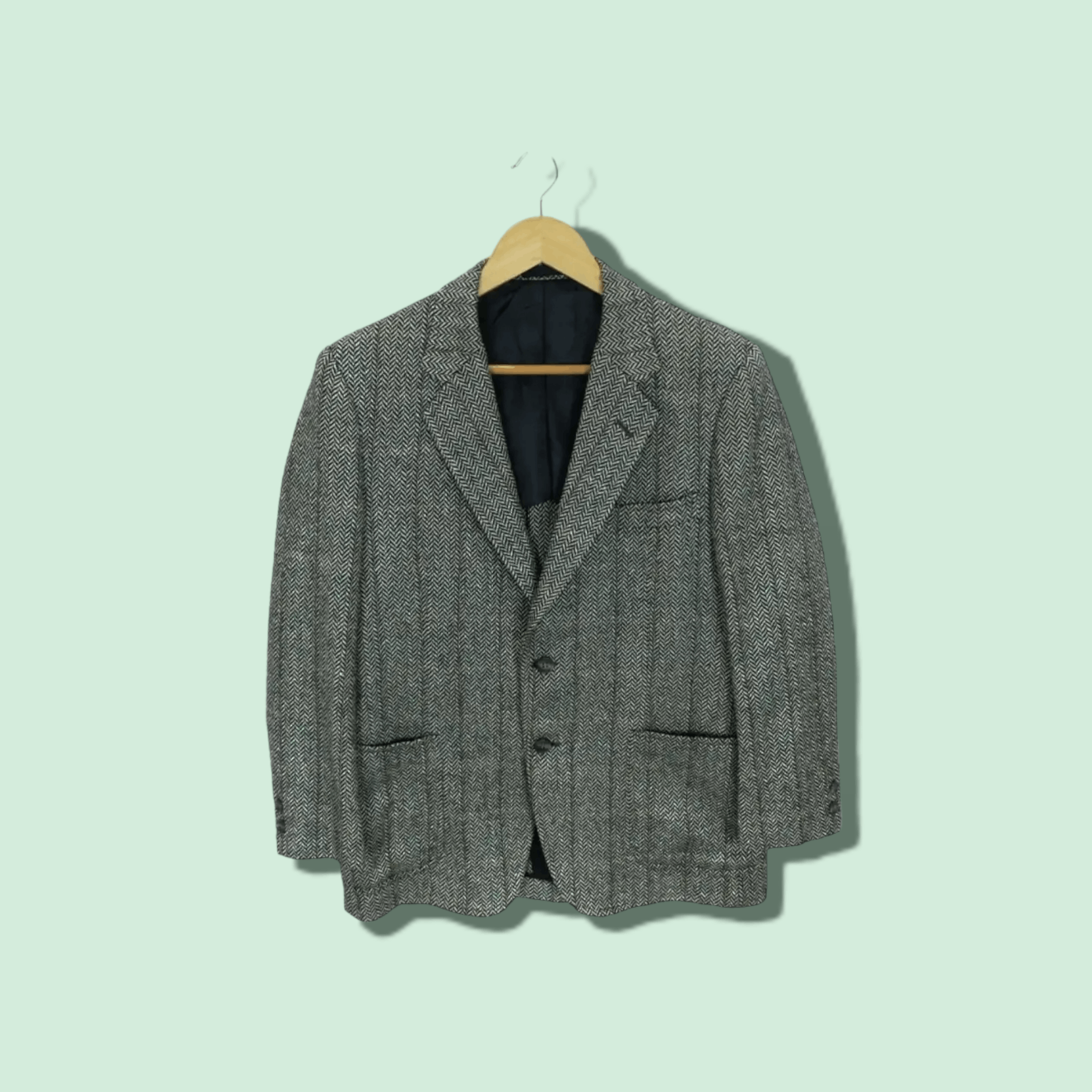 Japanese Brand Vintage 90's CRROS Wool Blazer Smart Formal Suit Coat Size US M / EU 48-50 / 2 - 1 Thumbnail
