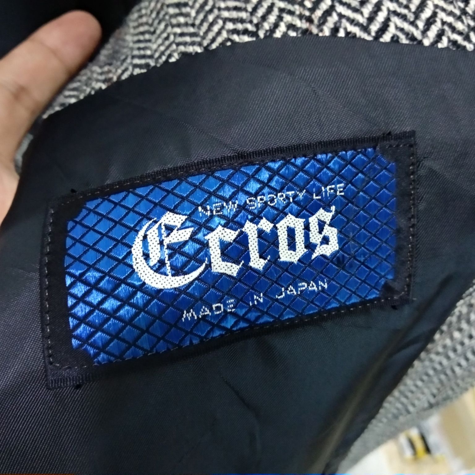 Japanese Brand Vintage 90's CRROS Wool Blazer Smart Formal Suit Coat Size US M / EU 48-50 / 2 - 9 Thumbnail