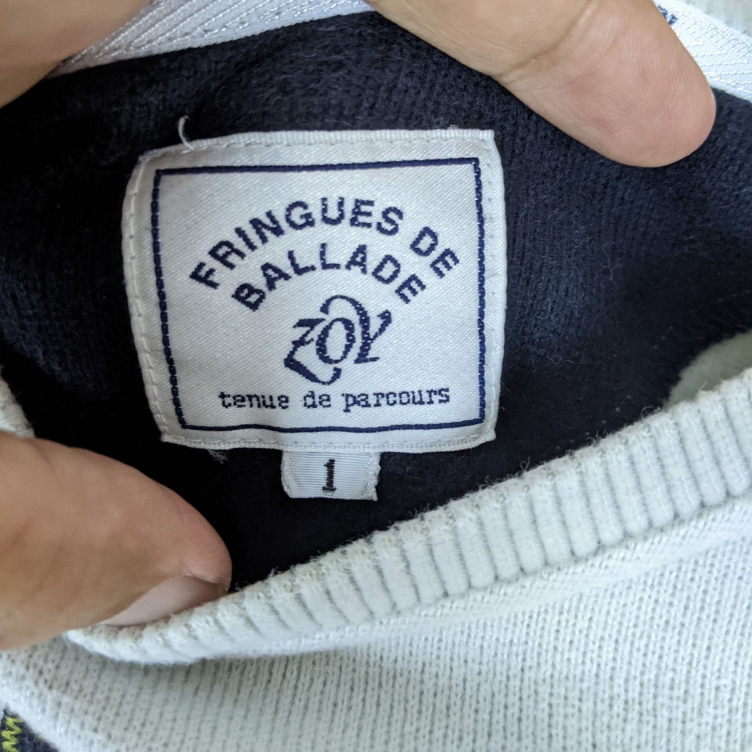 Japanese Brand FRINGUES de BALLADE Big Spell Out Jumper Sweatshirt Size M / US 6-8 / IT 42-44 - 9 Thumbnail