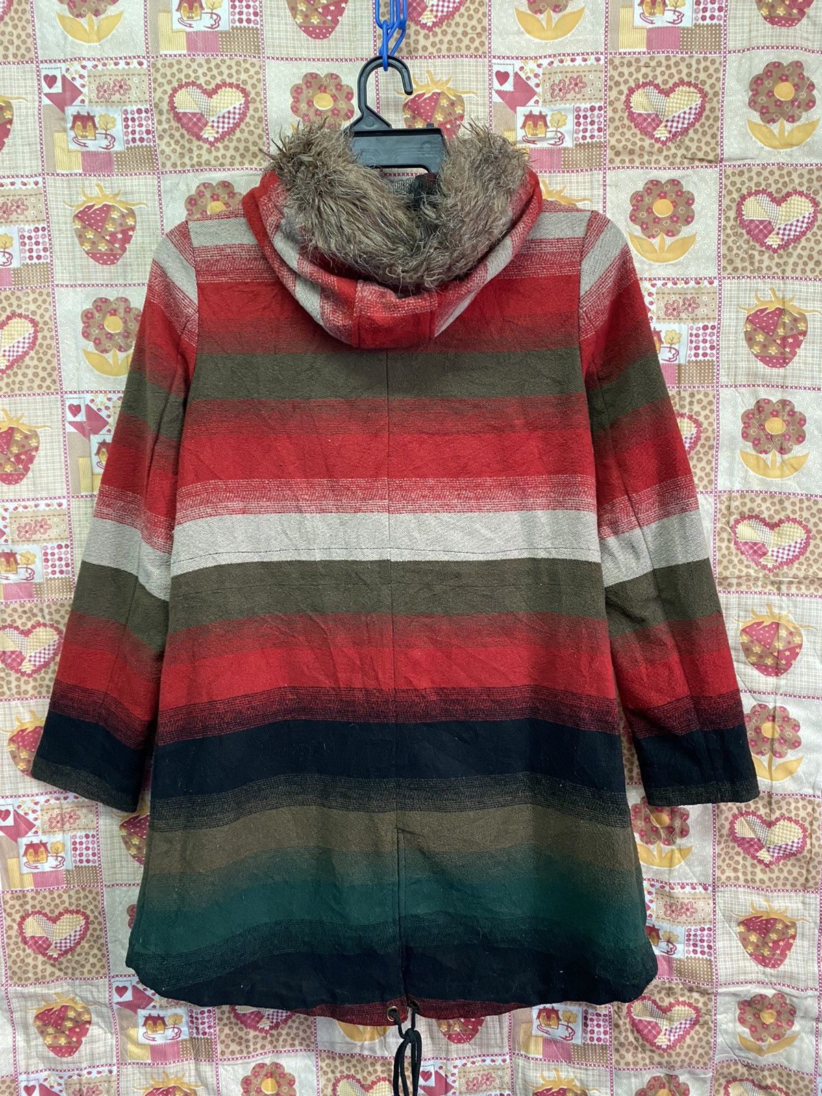 If Six Was Nine × Japanese Brand × Le Grande Bleu (L.G.B.) Japanese Colourful Design Jacket Mohair Fur Hodie Size US S / EU 44-46 / 1 - 6 Thumbnail